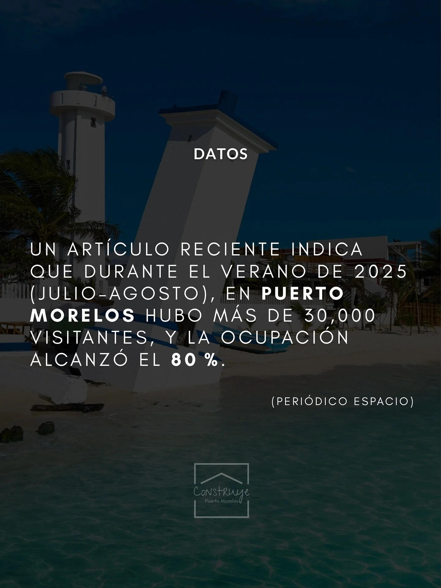 Datos de ocupaci&oacute;n en mi querido Puerto Morelos 🤓