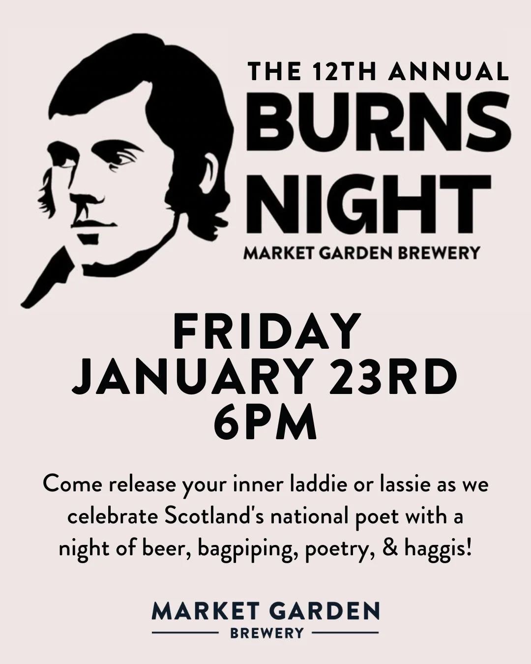 1/23 | 6PM | Market Garden Brewpub