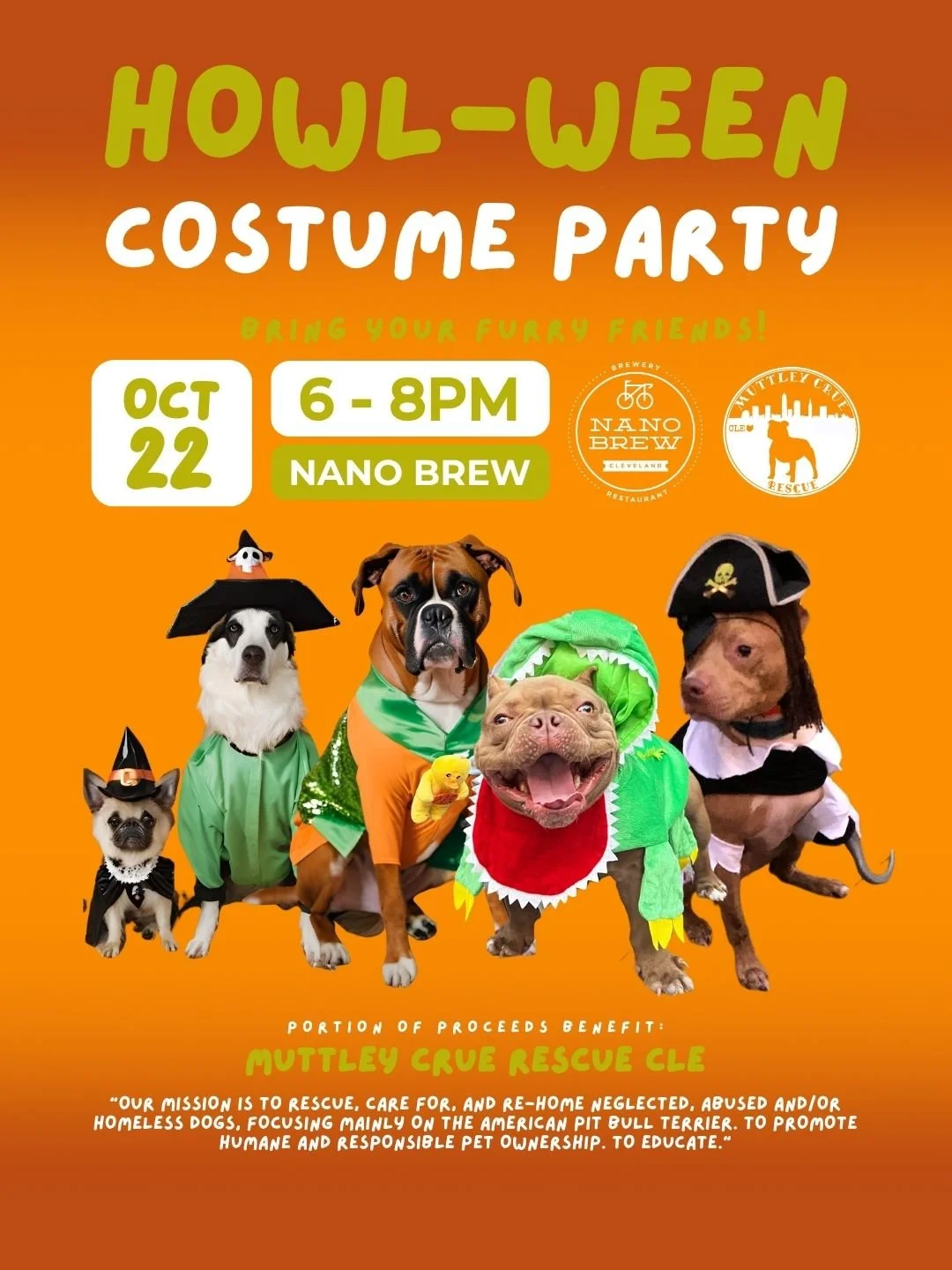 10/22 | Nano Brew | Howl-ween Costume Party | 6PM-8pm