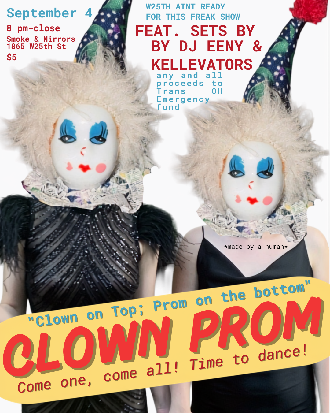 9/4 | 8pm-Close | Smoke and Mirrors | Clown Prom