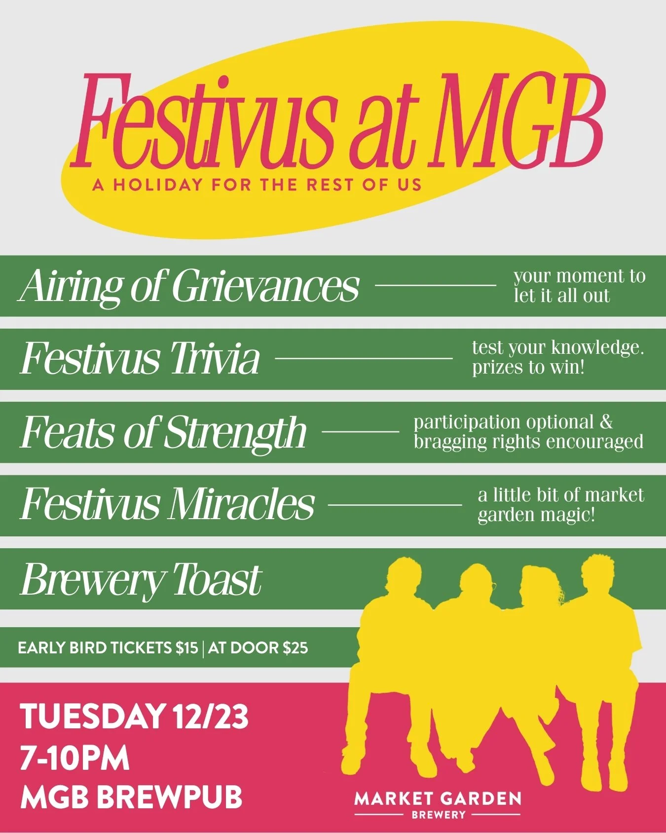 12/23 | 7PM | Market Garden Brewpub