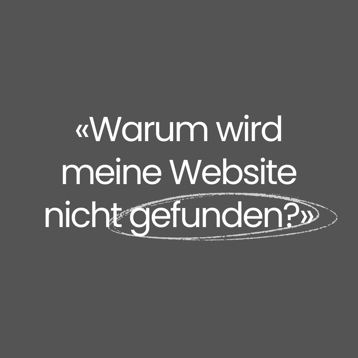 Warum wird meine Website nicht gefunden?