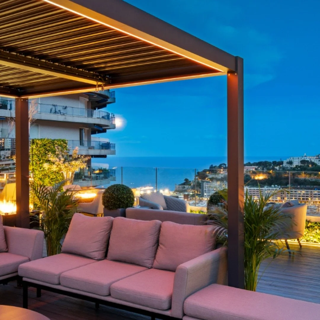 Absolutely breathtaking! ✨ Check out this stunning rooftop oasis from @guyphoenixuk Building Monaco's Superhomes. Showcasing a sleek Cabinex outdoor kitchen paired with a BeefEater BBQ - This space exudes elegance and luxury, making it the perfect re