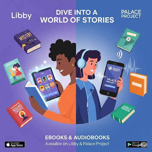 With your library card, you can access thousands of Audio & eBooks
