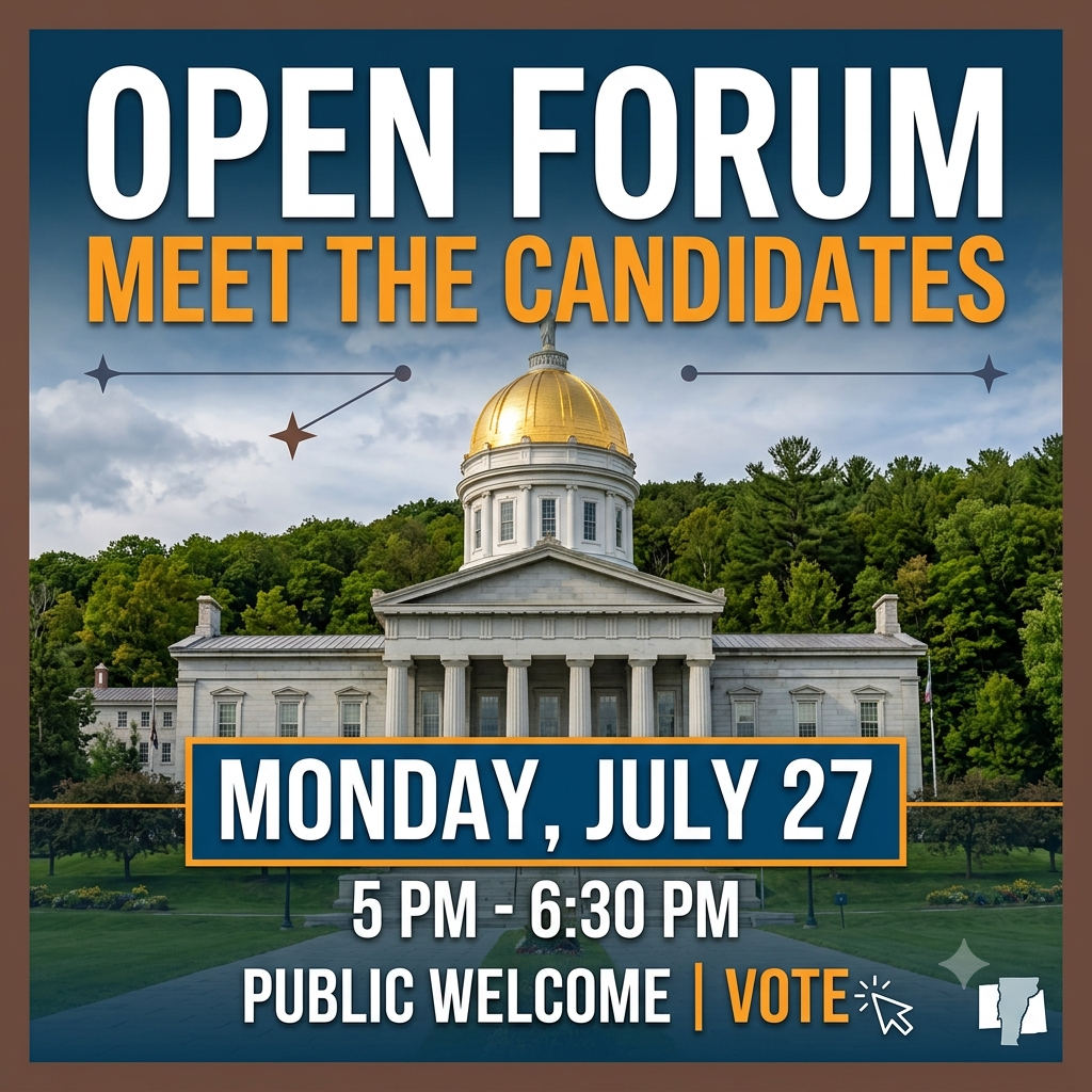 Candidate Forum—July 27, 5-6:30pm
