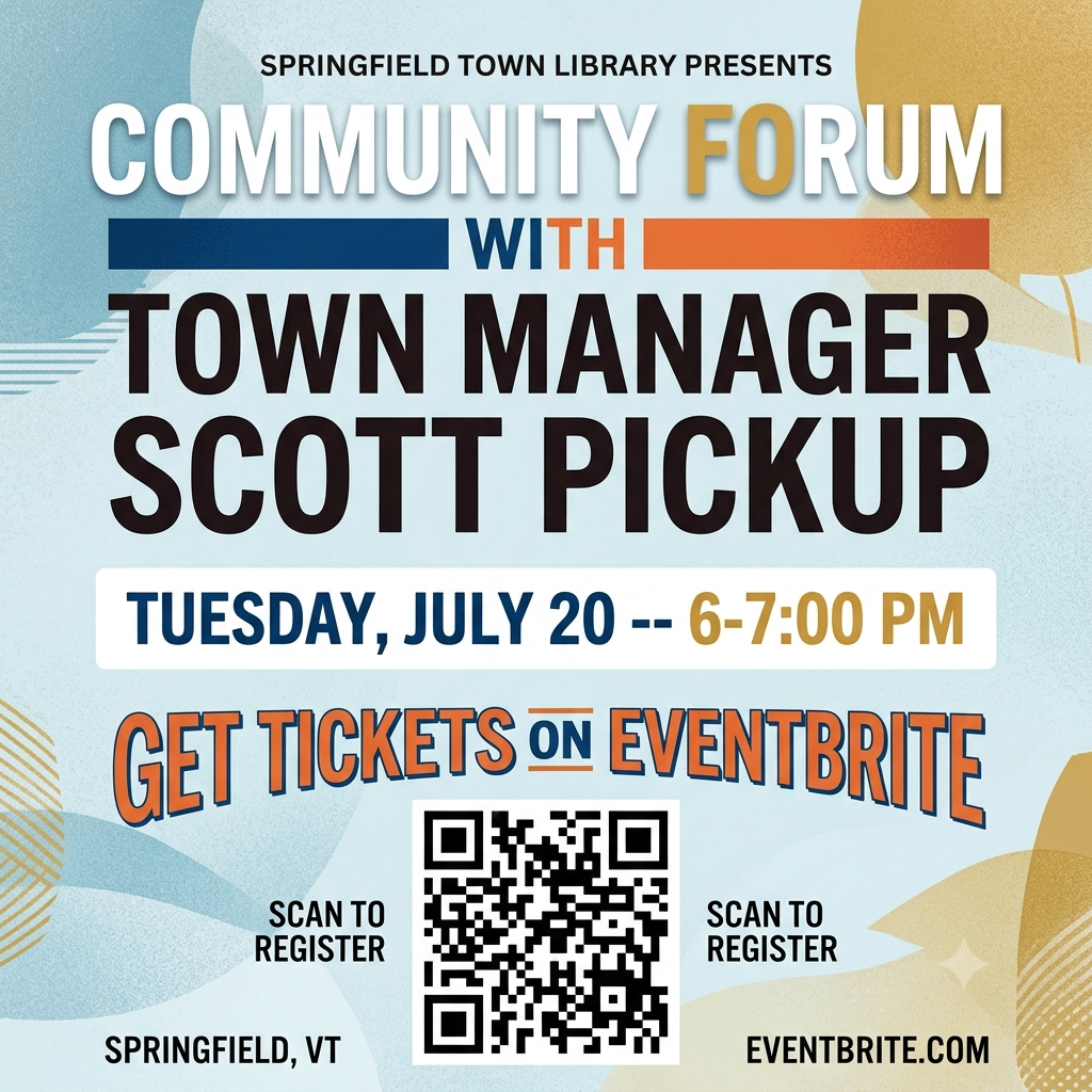 Community Forum with Town Manager Scott Pickup—Tuesday, July 21, 6-7:00 PM