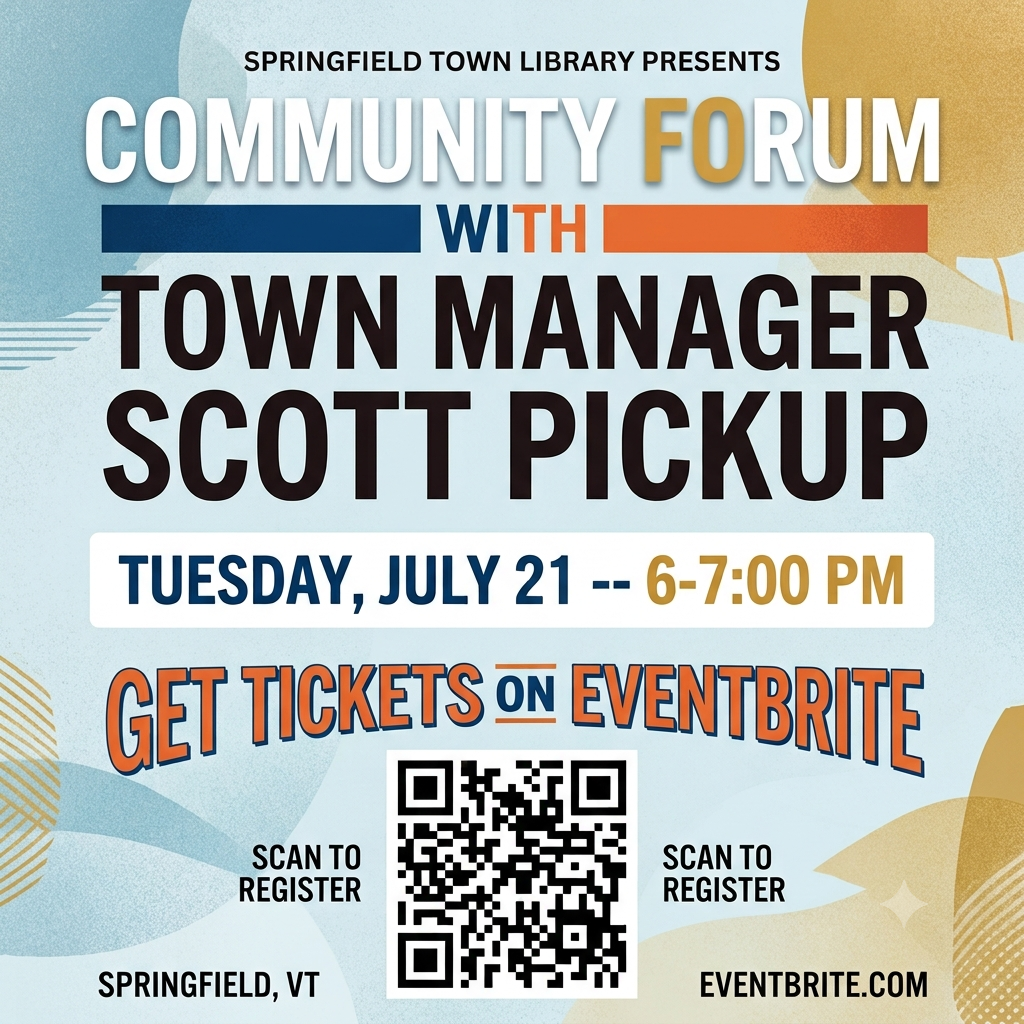 Community Forum with Town Manager Scott Pickup—Tuesday, July 21, 6-7:00 PM