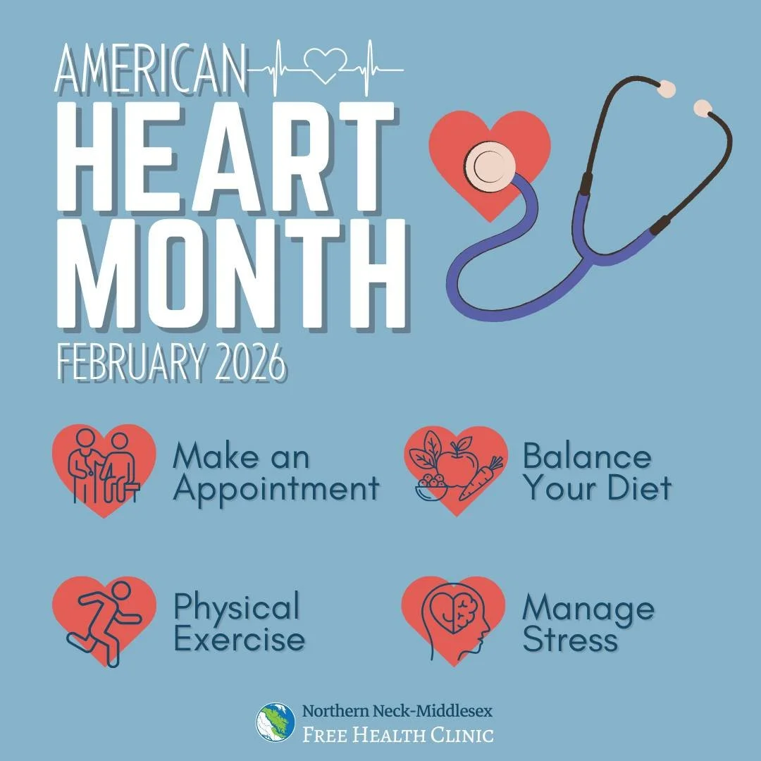 February is American Heart Month ❤️

Taking care of your heart doesn&rsquo;t have to be complicated &ndash; small changes to your routine can make a big difference.

✔️ Make an appointment to get a physical
✔️ Balance your diet with foods rich in fib