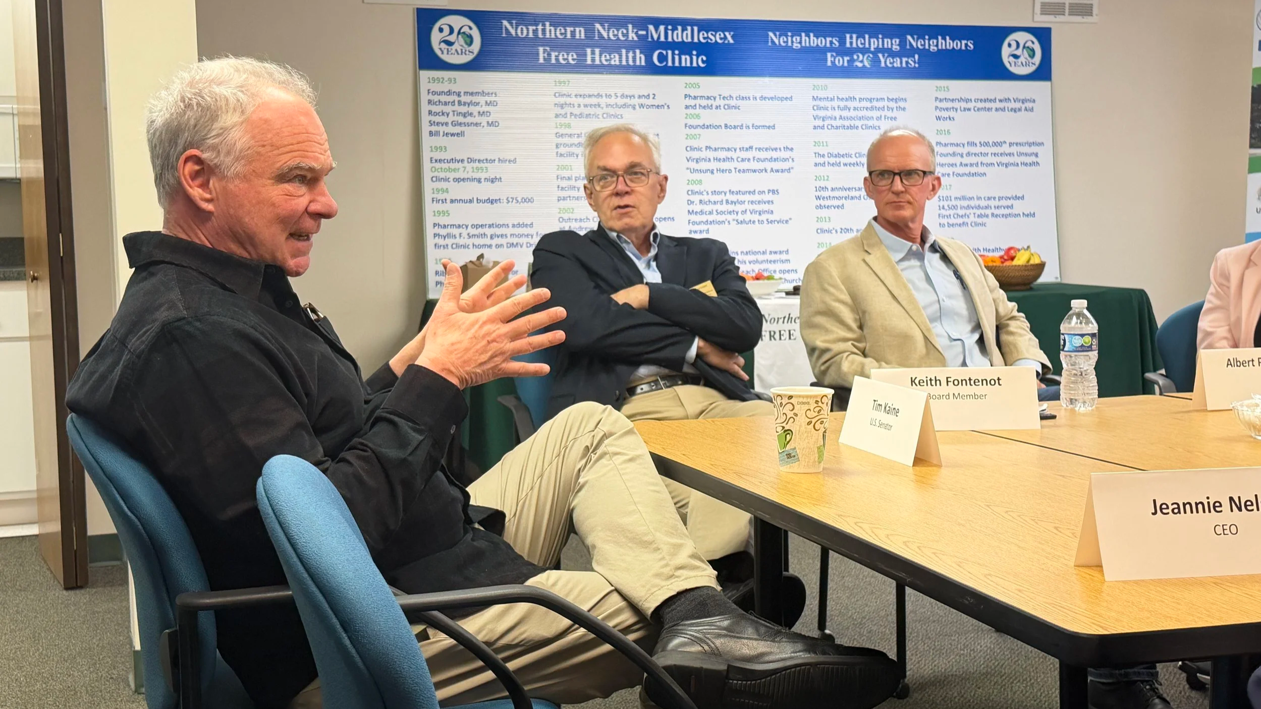 U.S. Senator Tim Kaine Visits NNMFHC to Discuss Regional Healthcare Challenges and Dental Expansion