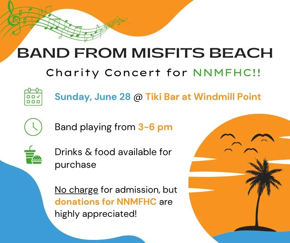 Join us on June 28 from 3&ndash;6 p.m. at the Tiki Bar at Windmill Point for an afternoon of live music, community spirit, and giving back as The Band from Misfit Beach returns for a benefit concert supporting the Northern Neck-Middlesex Free Health 