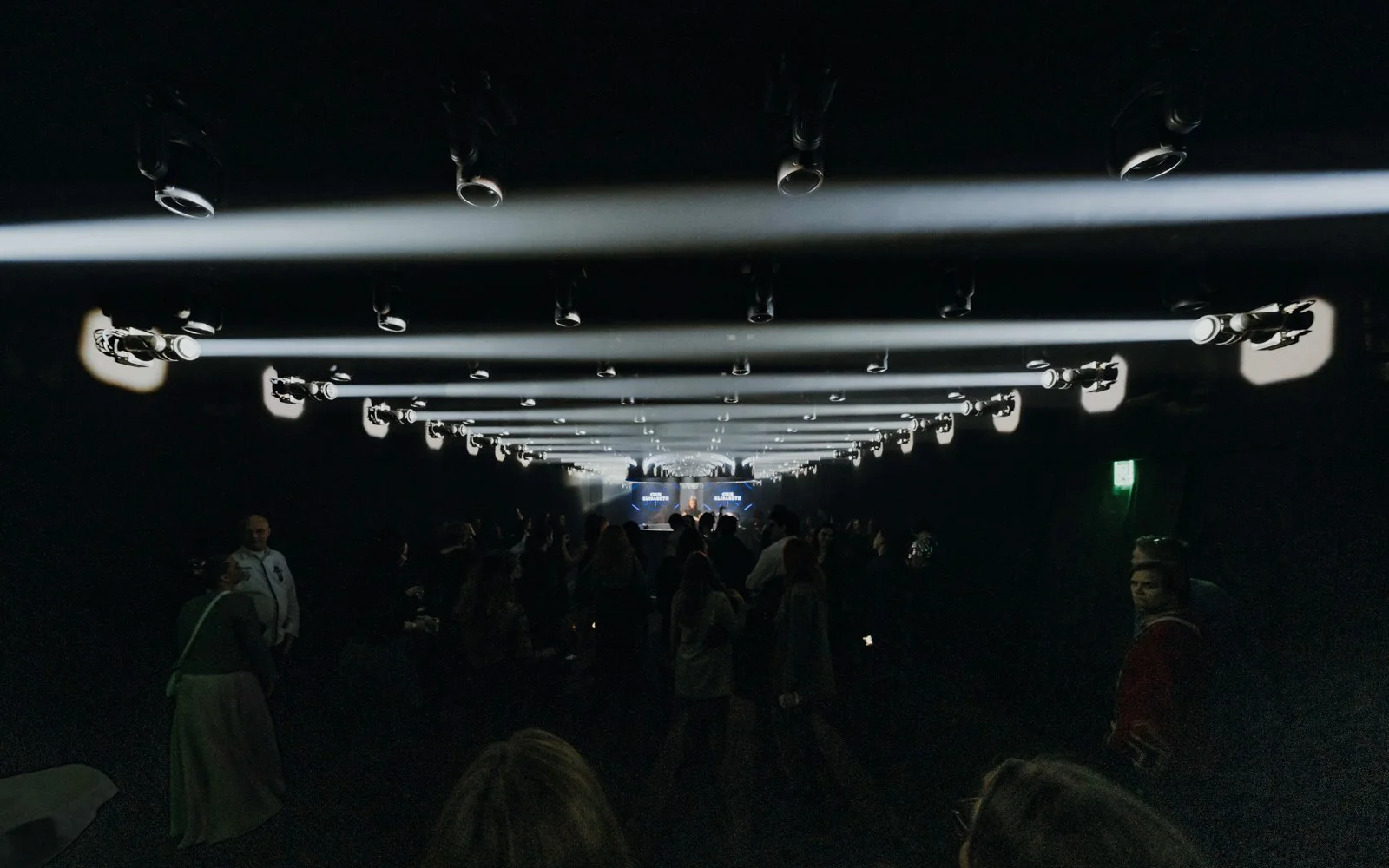 Lighting design inspired by historical costume patterns translated into textures for The Empress event scenography