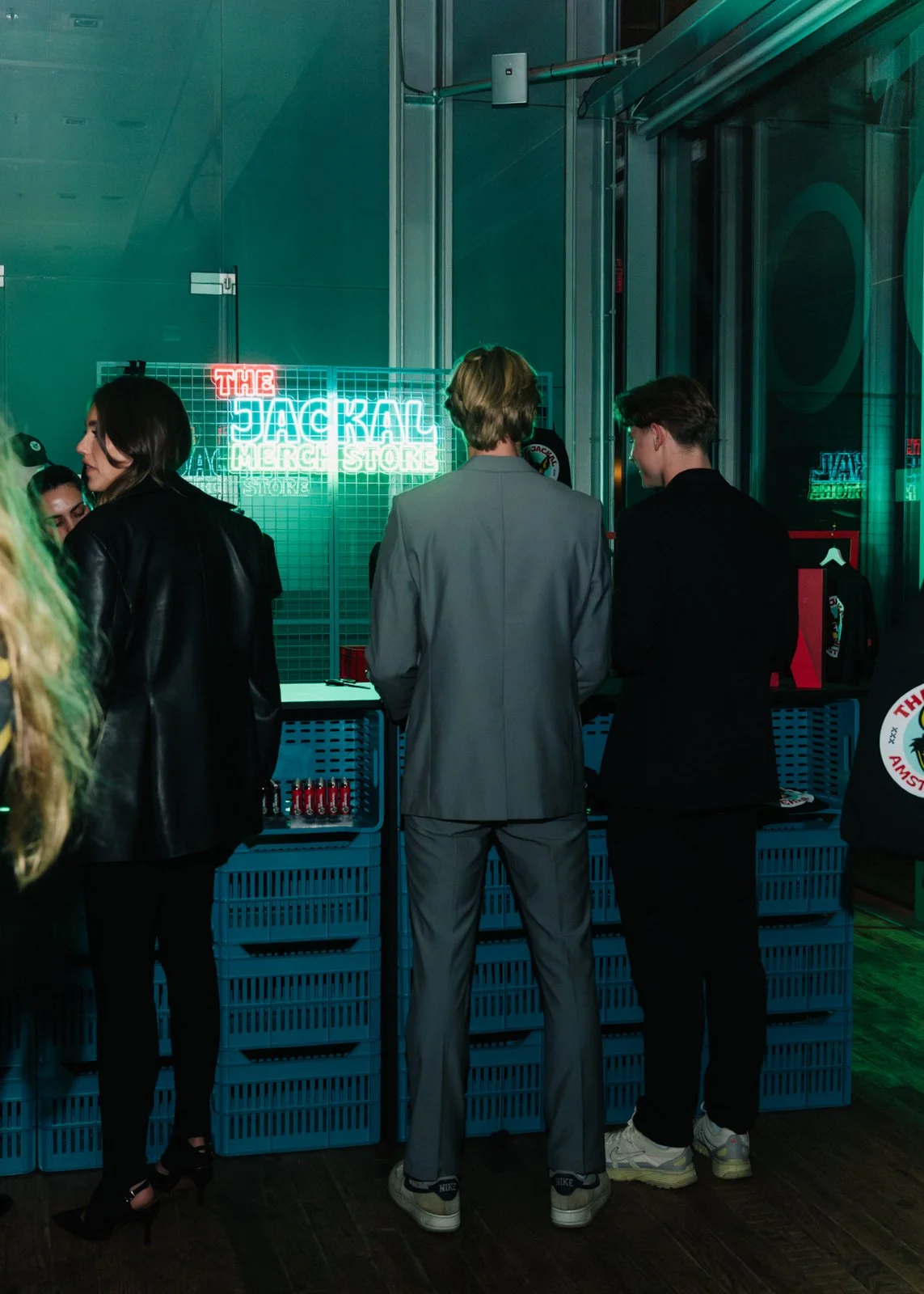 LED wall installation with dynamic text for afterparty transformation