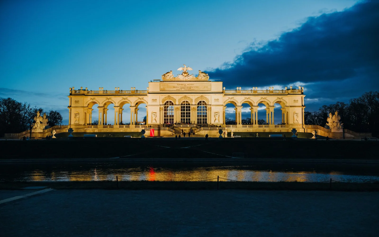 Historic venue transformation into contemporary nightclub scenography for Netflix The Empress launch at Schönbrunn