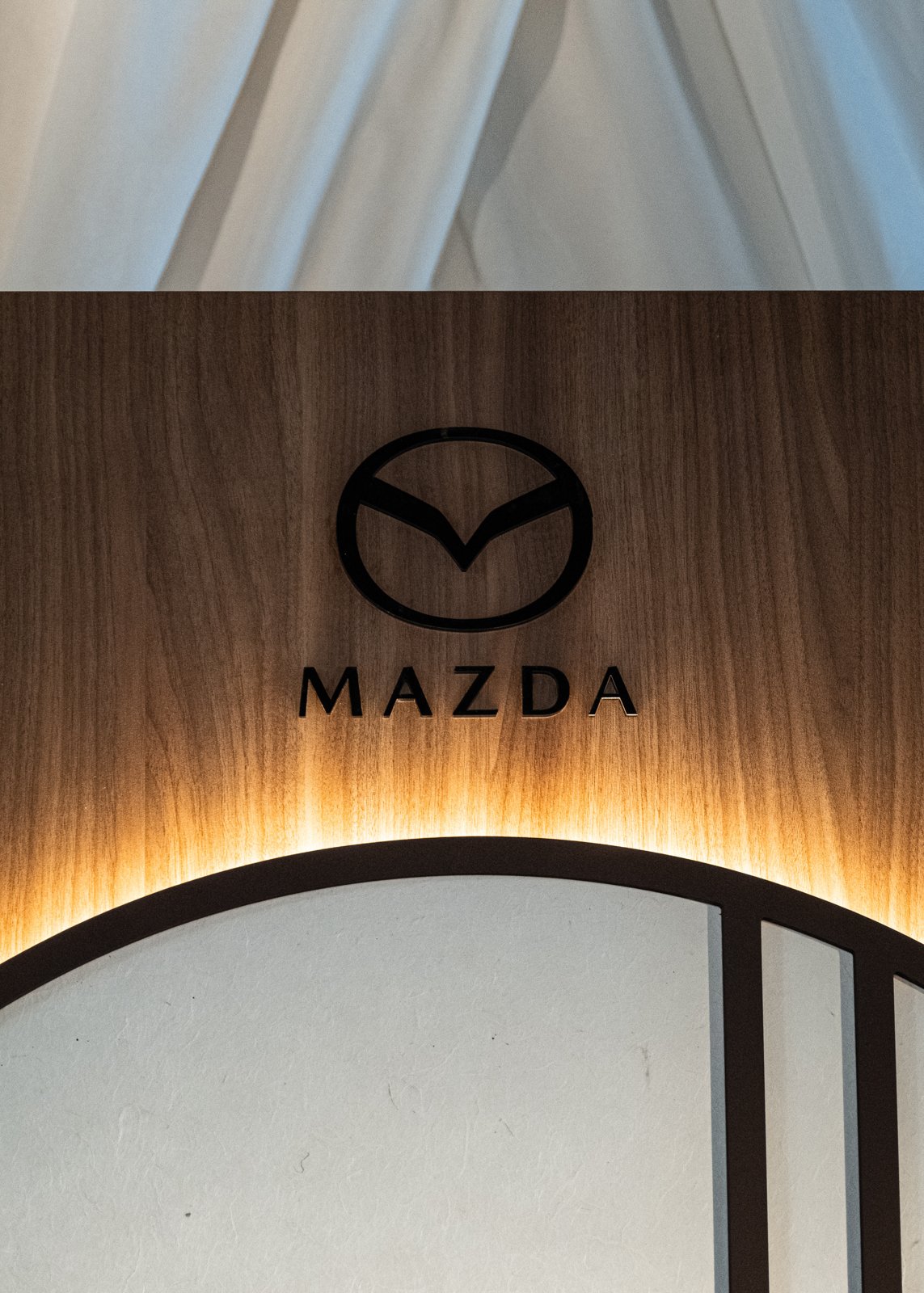 Custom-built showroom setup inspired by Japanese design principles