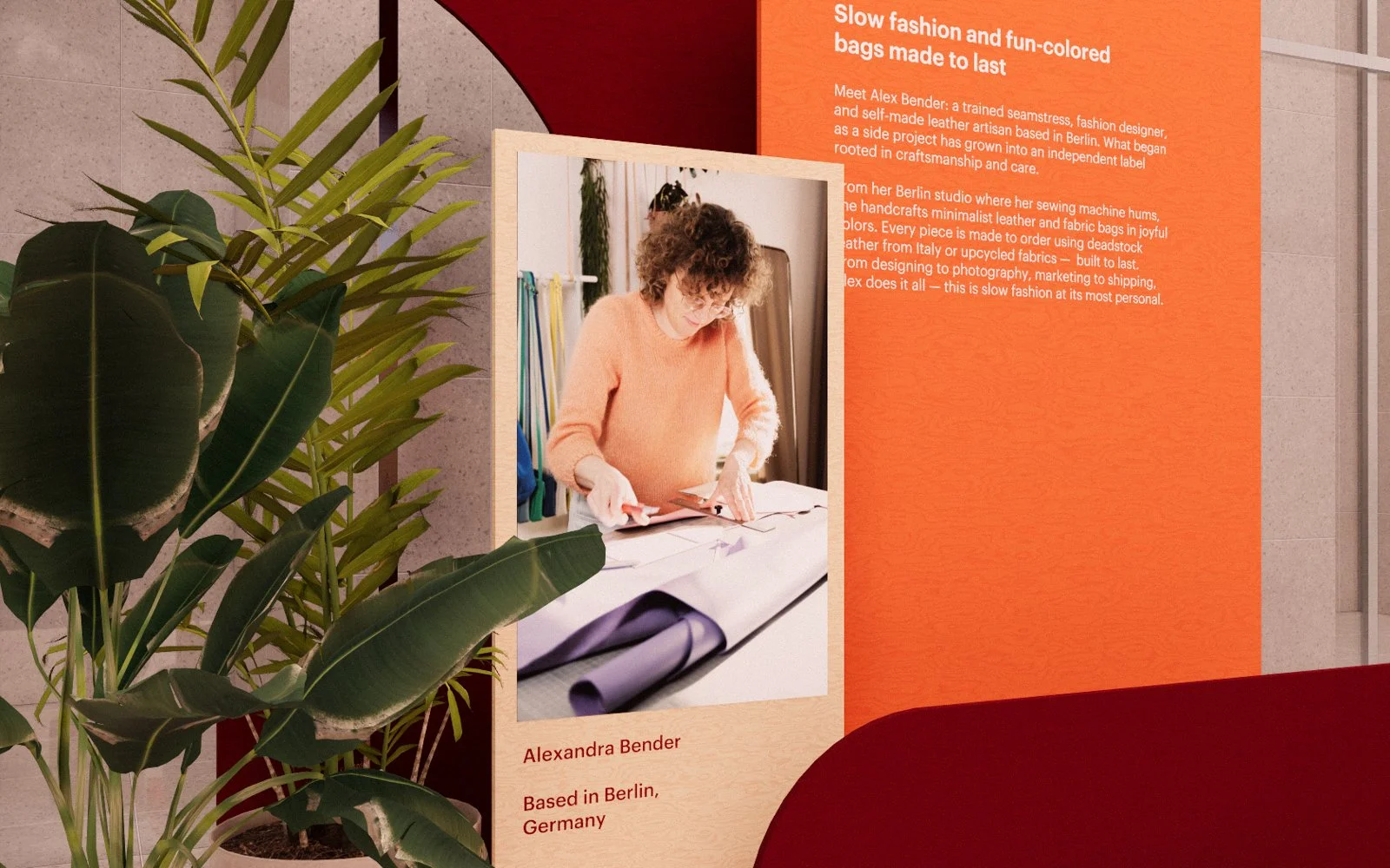 Corporate event installation translating craftsmanship into structured display system for Etsy Artisan Day