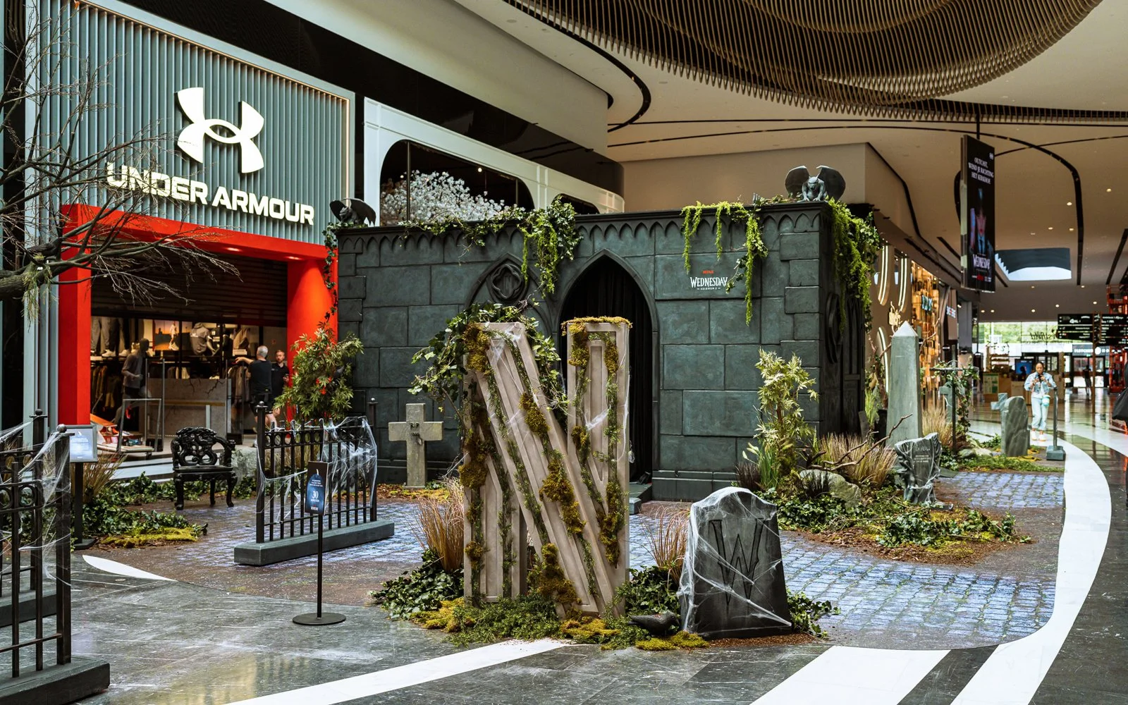 High-end themed installation with fire-safe materials and premium finish