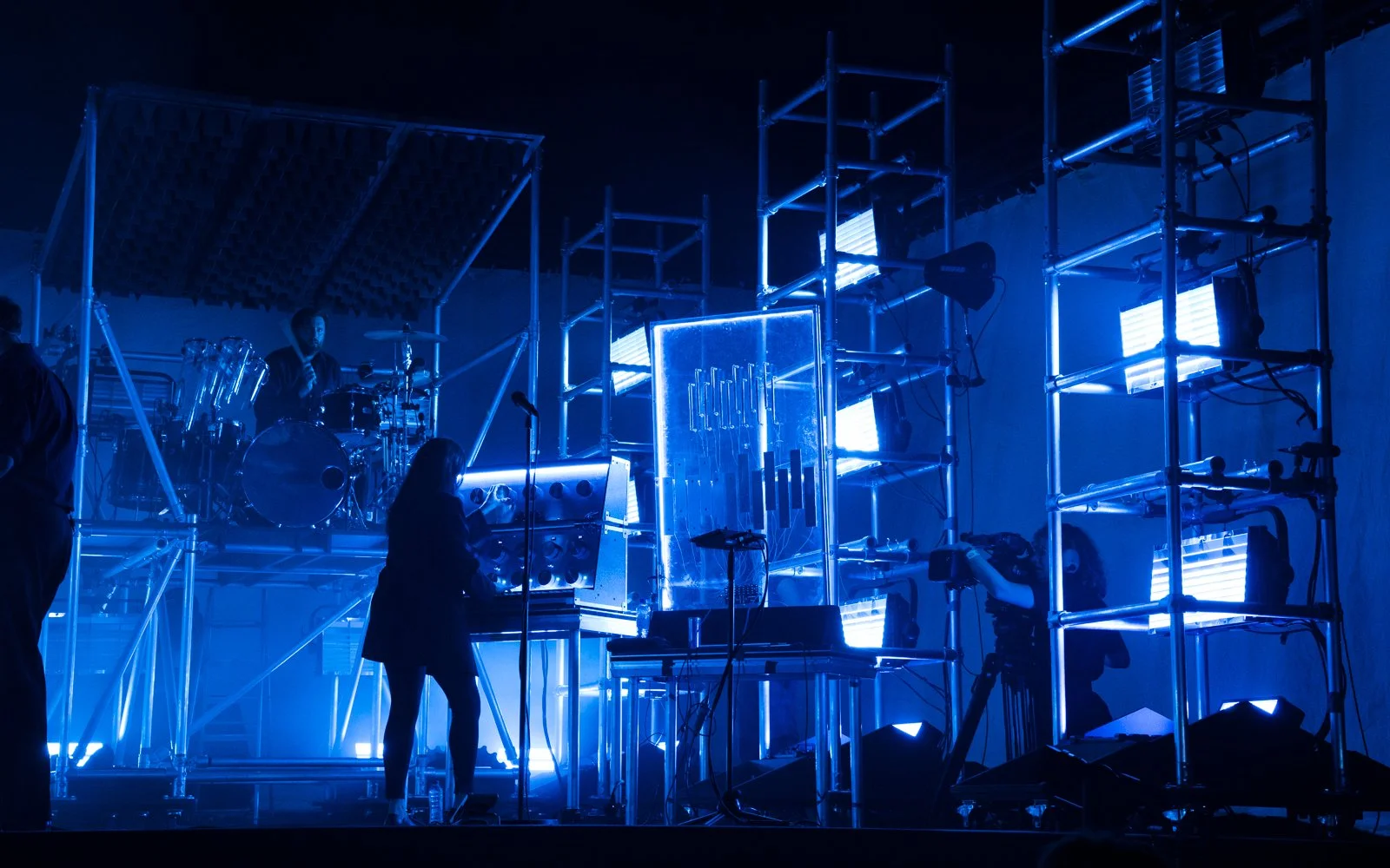 Soulwax stage structure designed for touring efficiency and durability