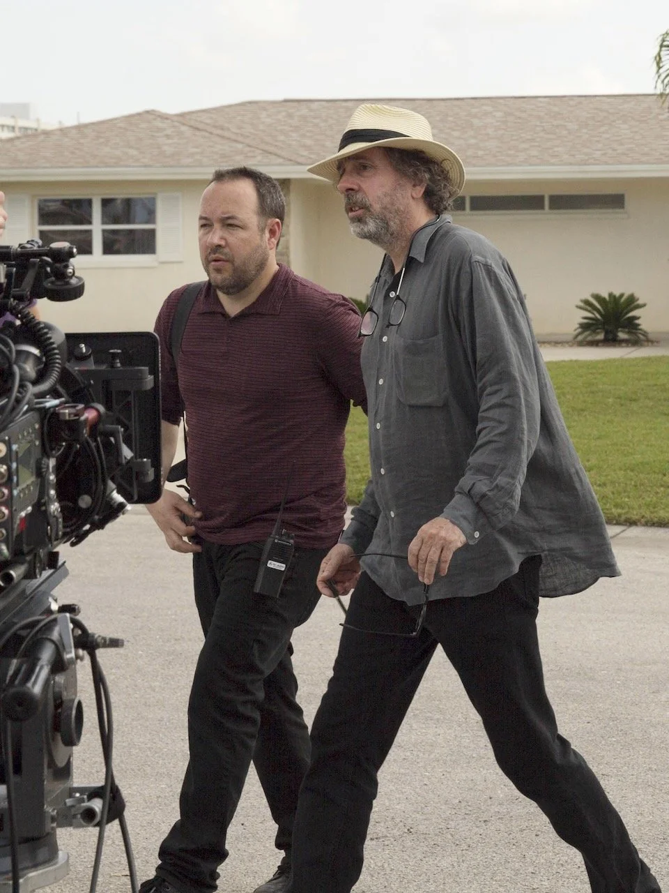 What's Tim Burton's Producer Doing in a Backyard Pool?
