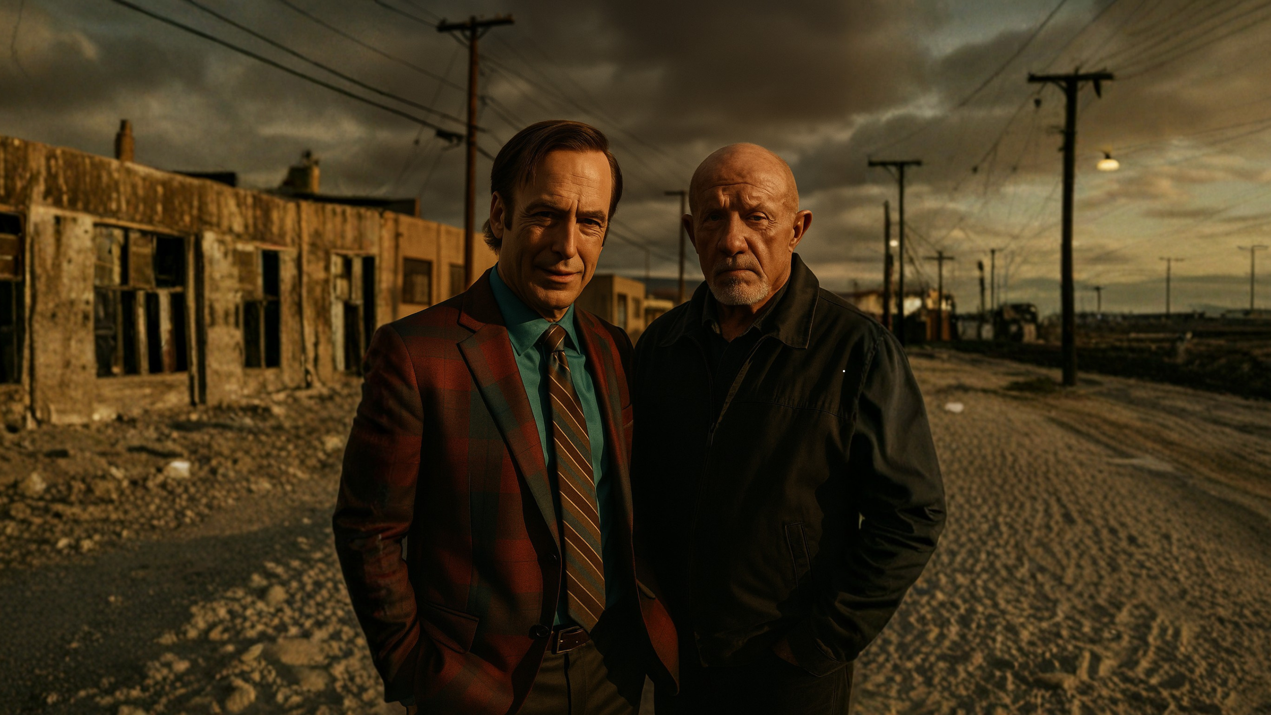Urban Duo in Dramatic Light