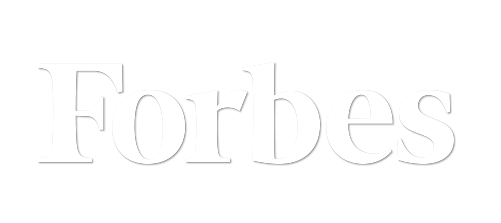 Forbes logo in white text on black background.