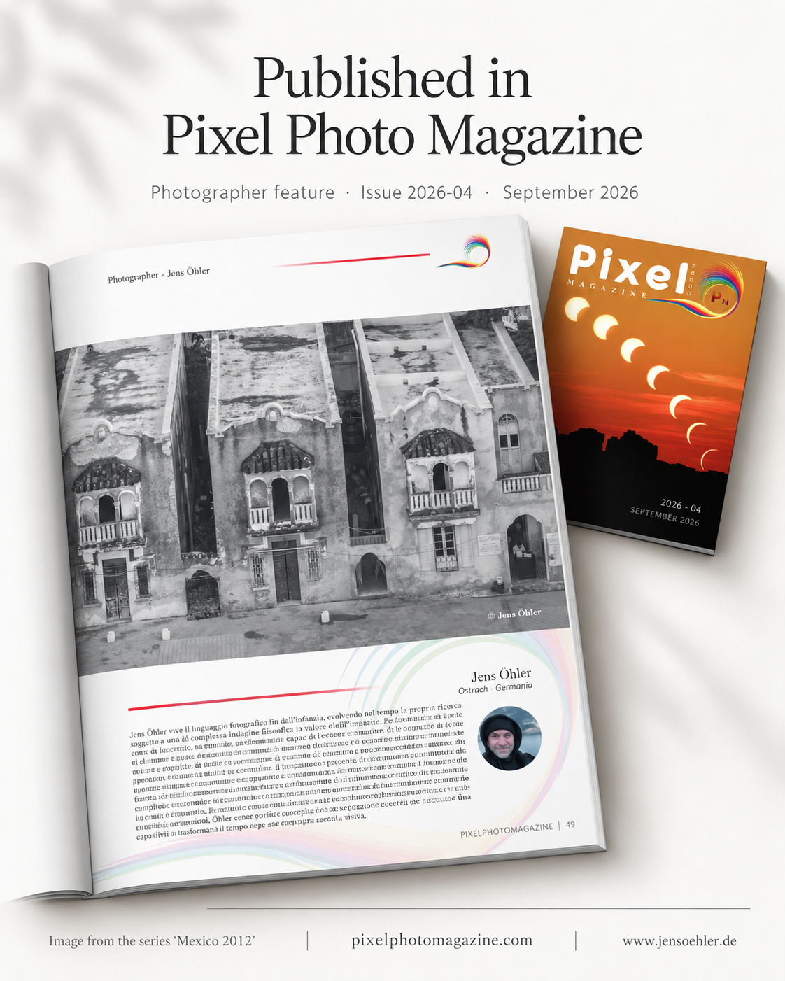 Jens Öhler · Photographer Feature · Pixel Photo Magazine · Issue 2026-04