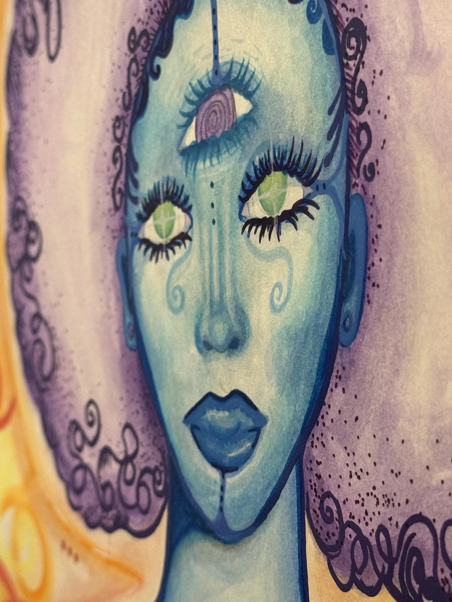 Beautiful opening night for ✨Divine Creations✨ by Amira White @am.ir.a_  On view from October 9th to the 24th at the clubhouse! 

Artist Statement: 
My art is one way for me to channel my gift of visualization. I also use it as a form of divination. 