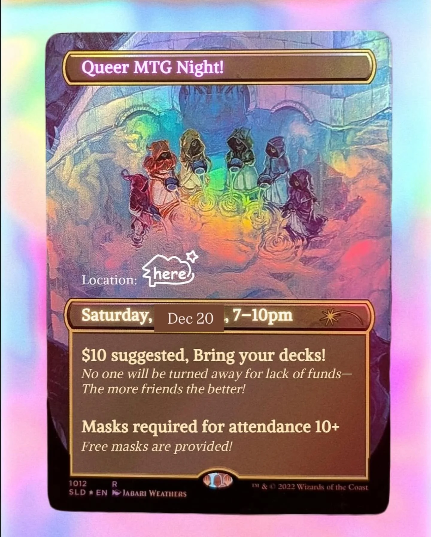 QUEER MTG is back tomorrow!!
Get some games in before the holidays! 🎄⭐️