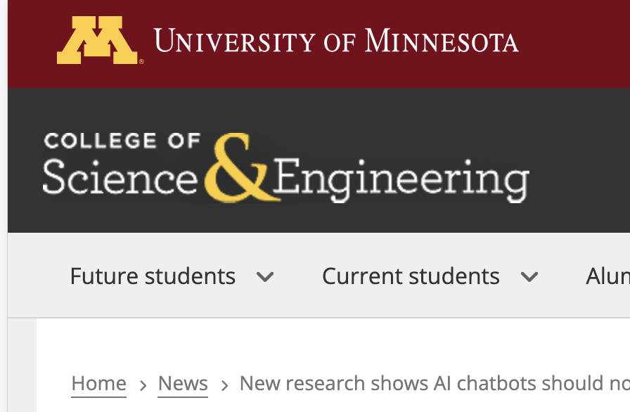 AI Chatbots Are Not a Safe Substitute for Mental Health Care Professionals