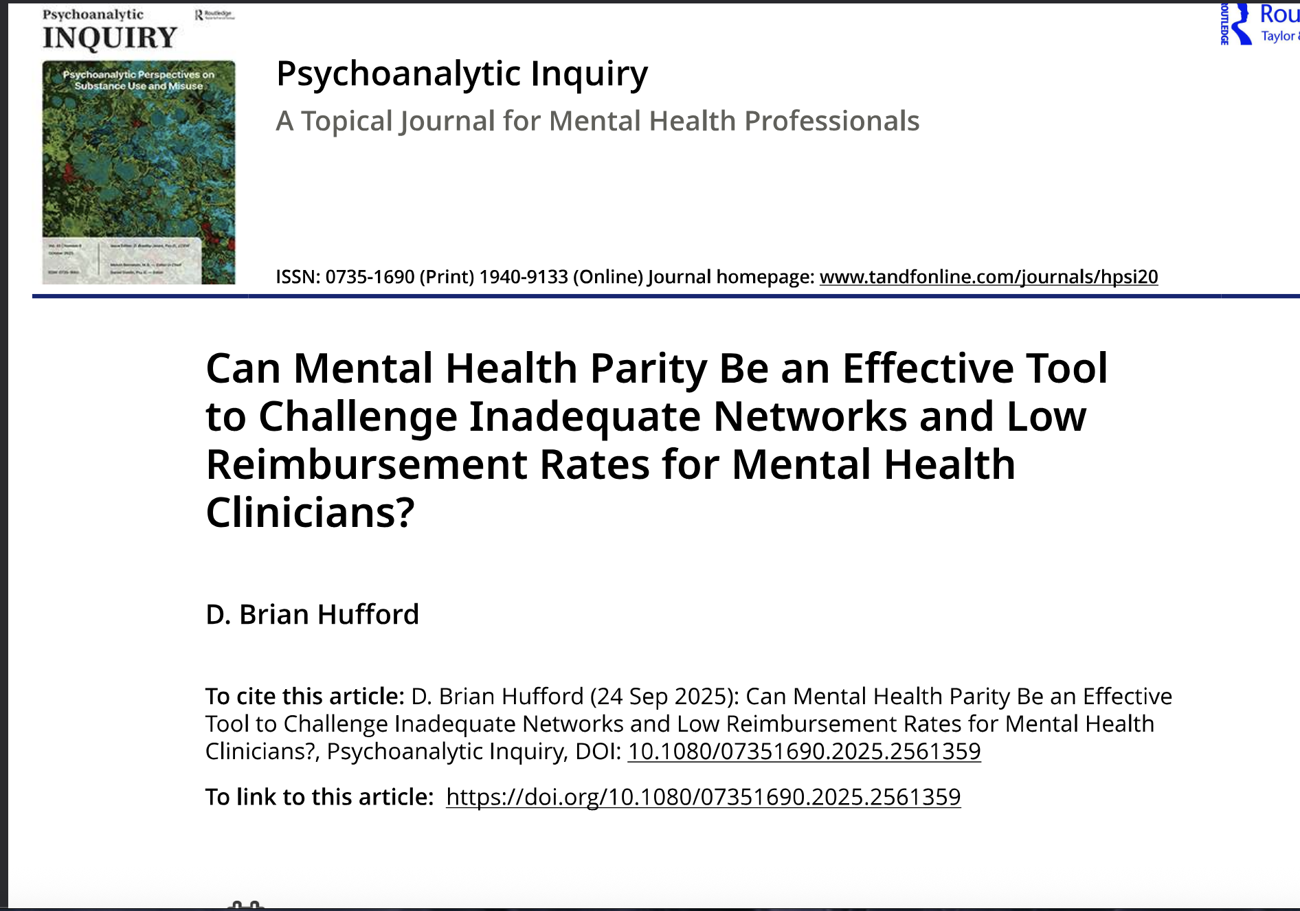 Why Mental Health Parity Must Include Fair Pay and Real Networks