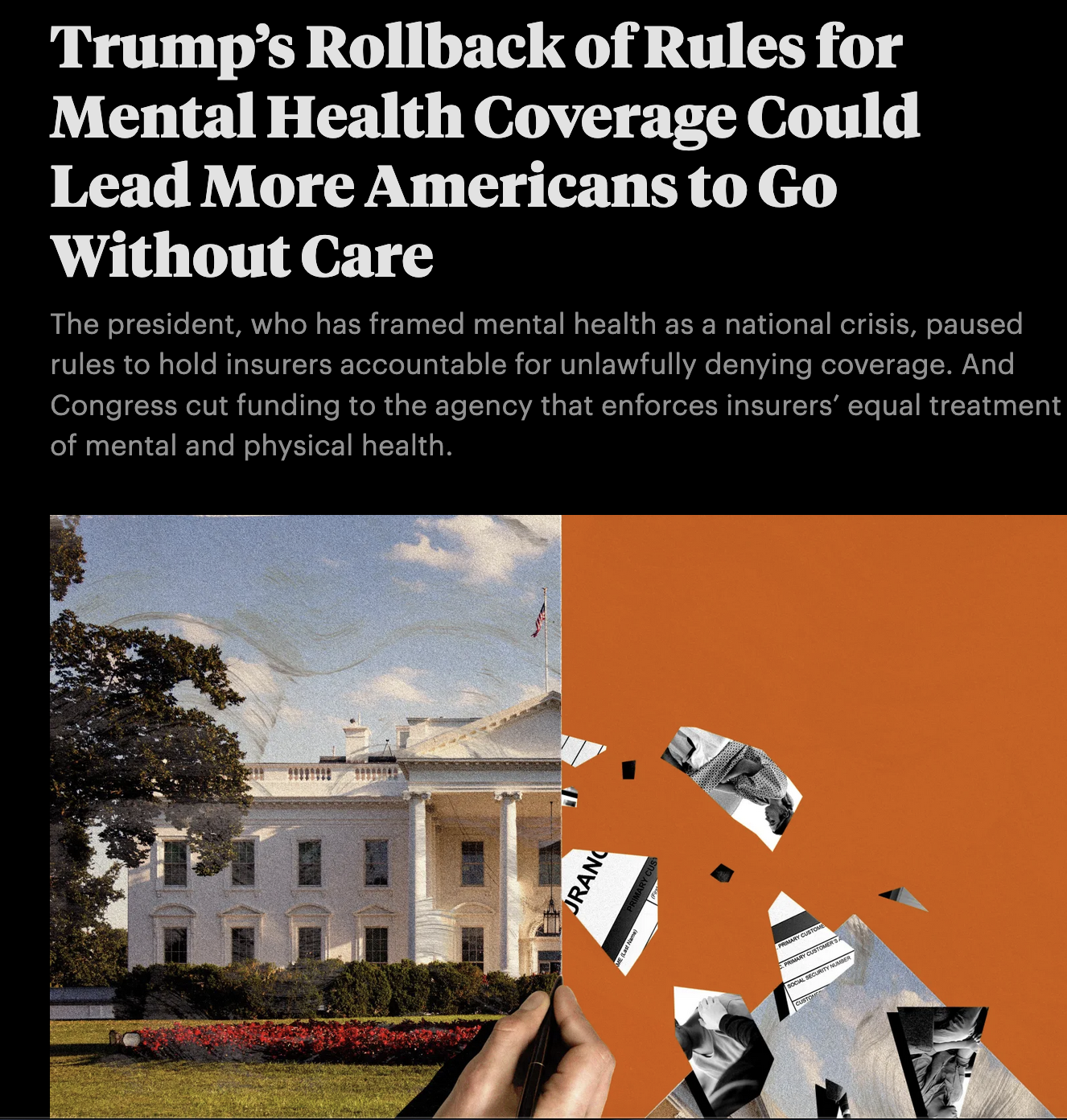 New Mental Health Insurance Rules Were Suspended as Enforcement Funding Was Cut