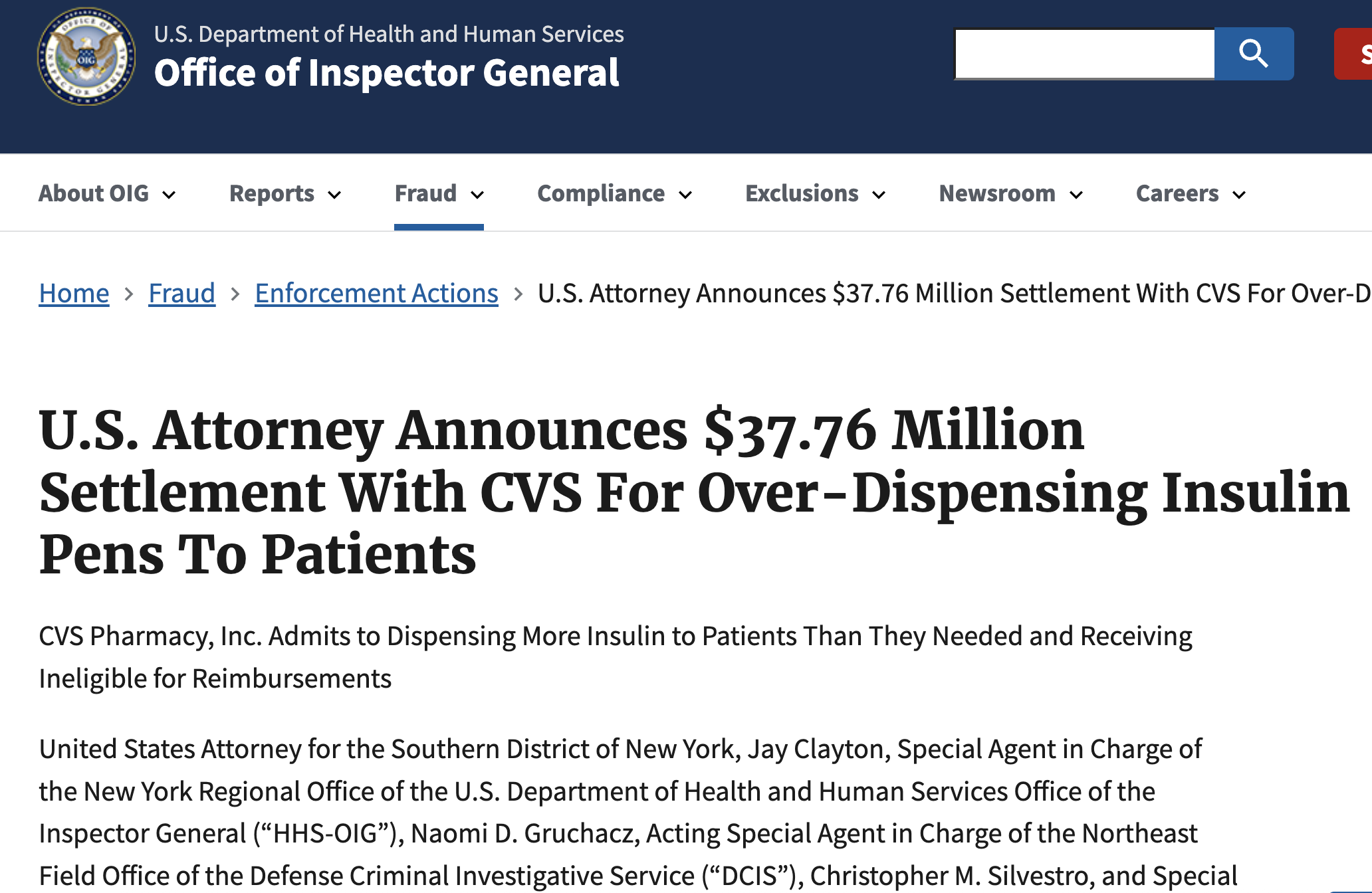 When Volume Replaces Care: CVS’s $37.76 Million Insulin Settlement