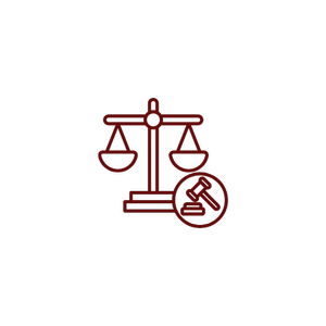 Balanced scales representing democratic governance
