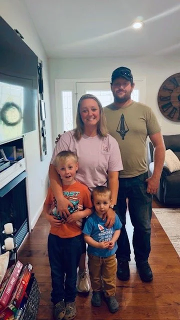 Loving family business owner mom marketing agency two little boys