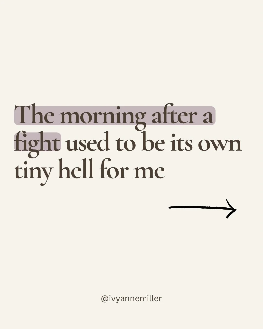 The morning after a fight used to wreck me just as much as the fight itself

The ruminating. The oscillating between &ldquo;he was wrong&rdquo; and &ldquo;wait, am I the problem?&rdquo; The anxiety that felt like a sack of potatoes sitting on my ches