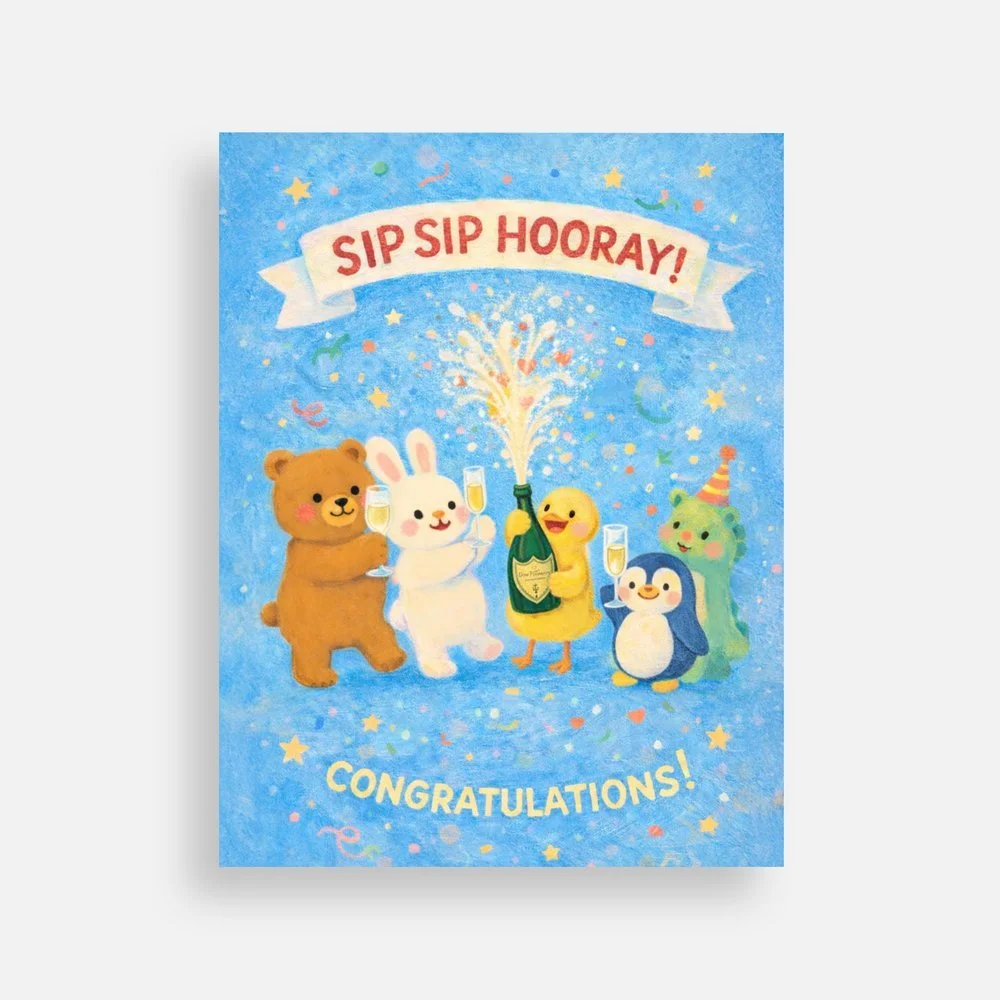 Sip Sip Hooray Postcards