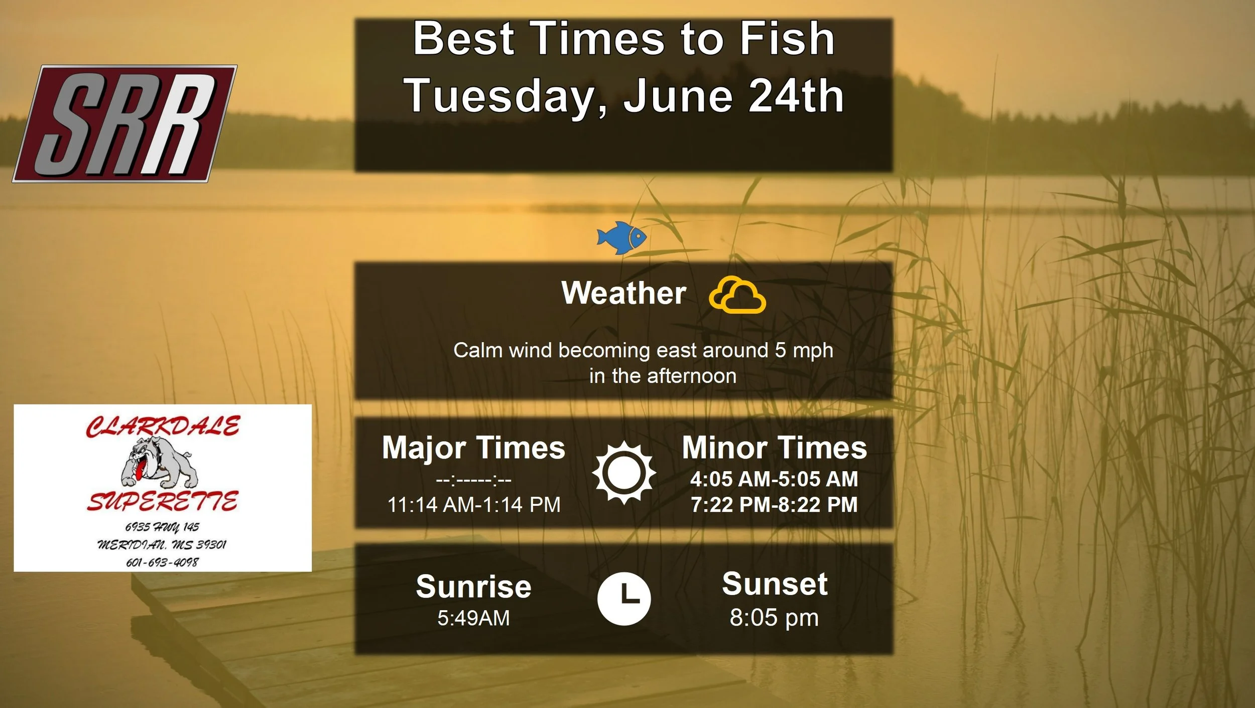 Best Times To Fish 6-24-25