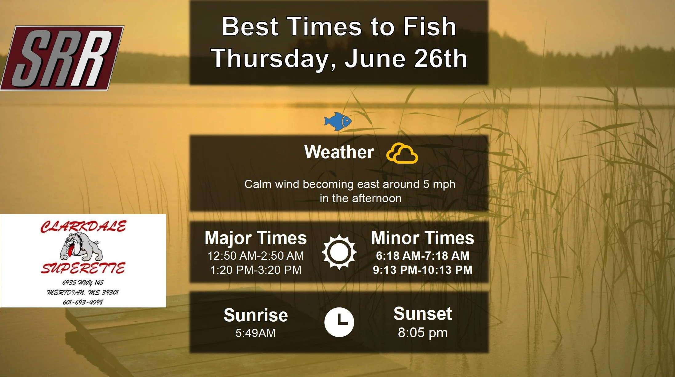 Best Times To Fish 