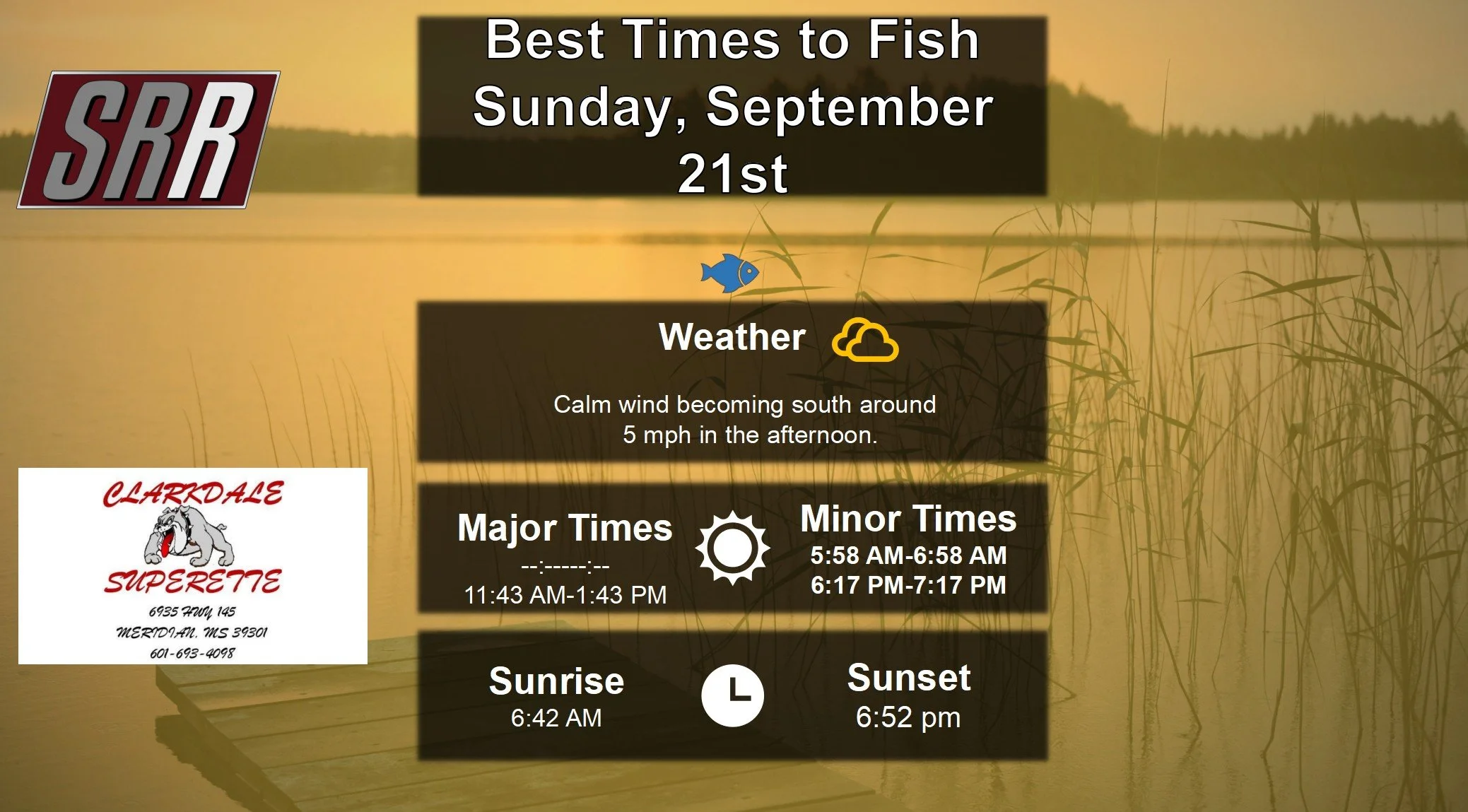 Best Times To Fish 9-21-22