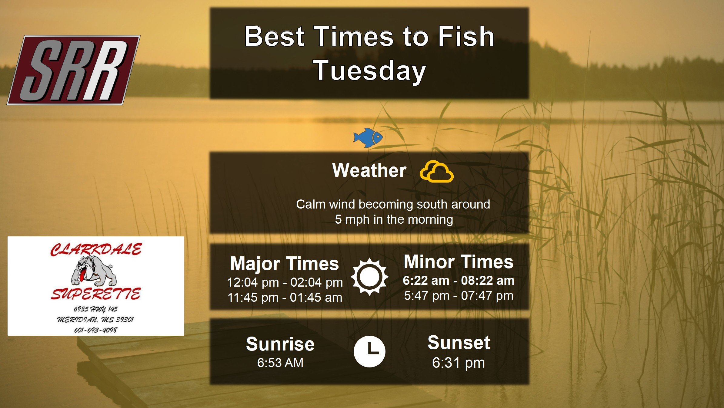 Best Times To Fish 10-7-25