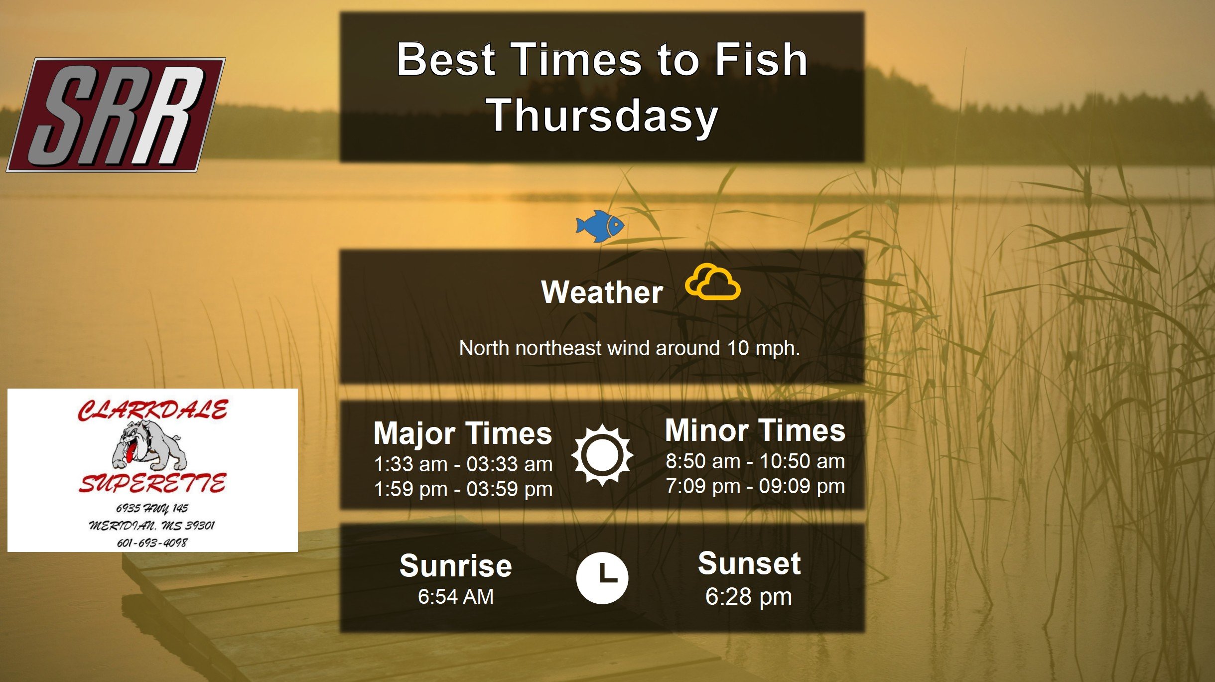  Best Times To Fish 10-9-25