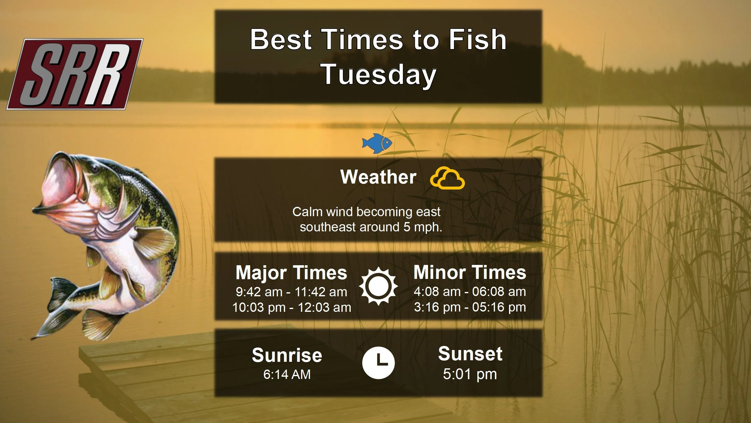 Best times To Fish 11-4-25