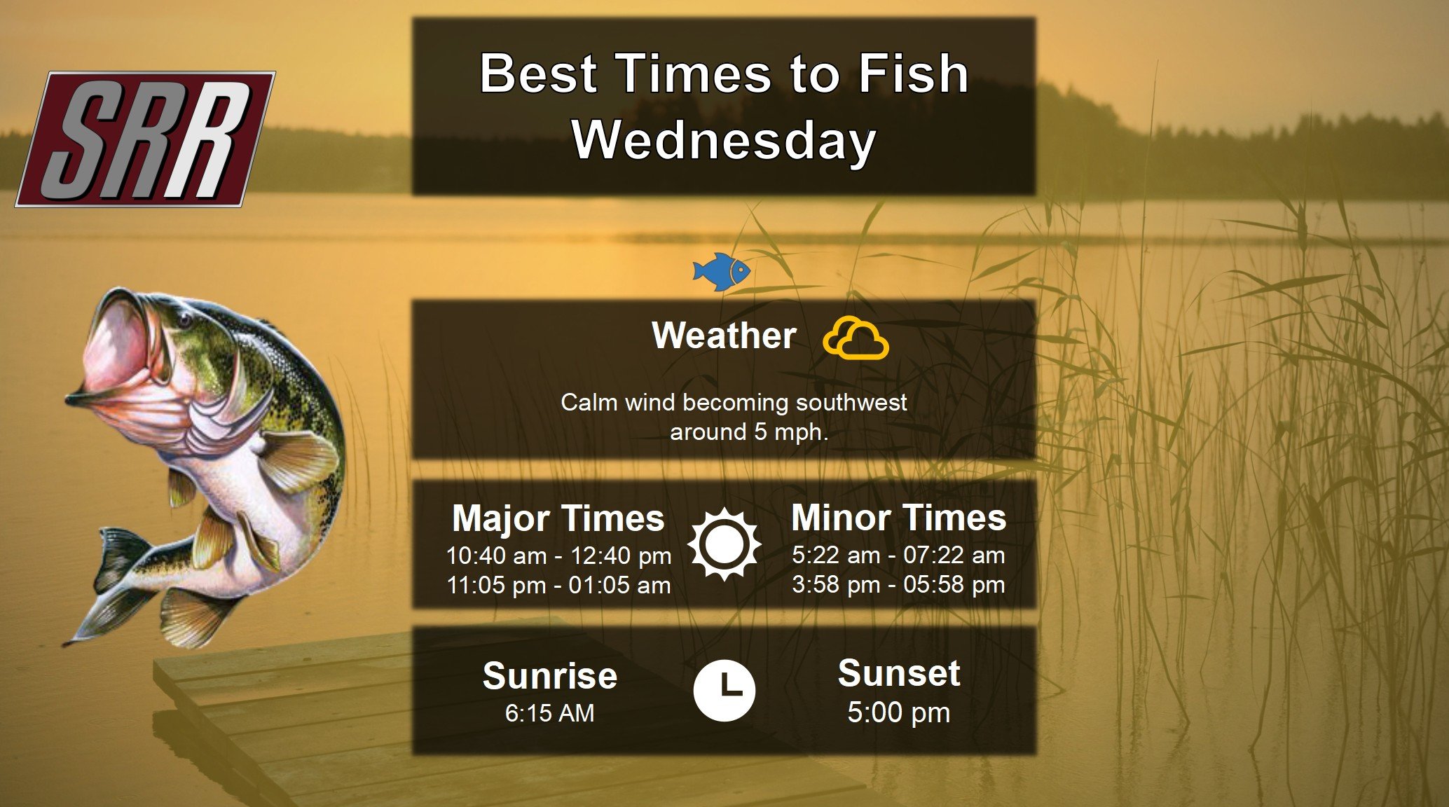 Best Times To Fish 11-5-25