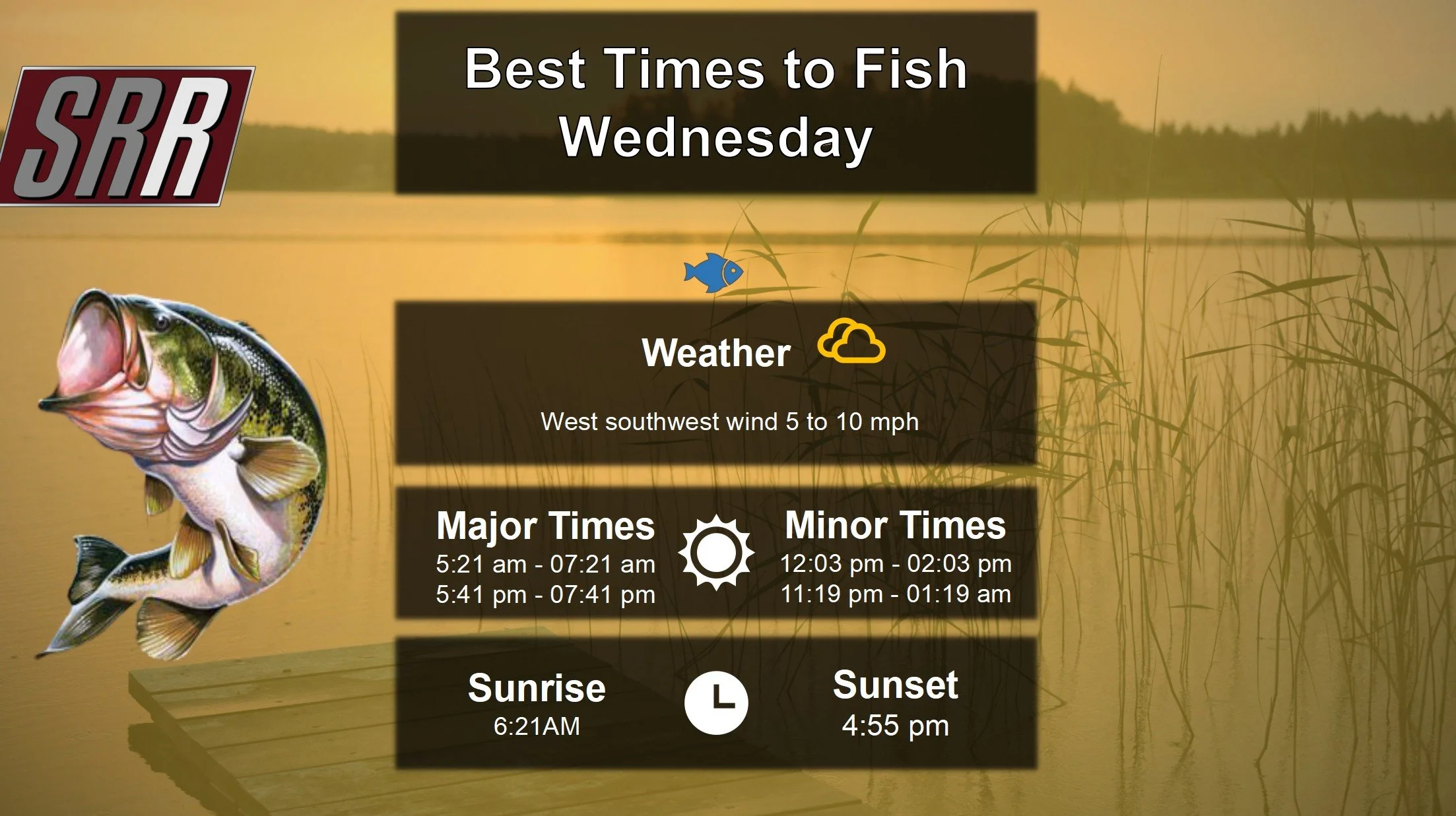 Best Times To Fish 11-12-25
