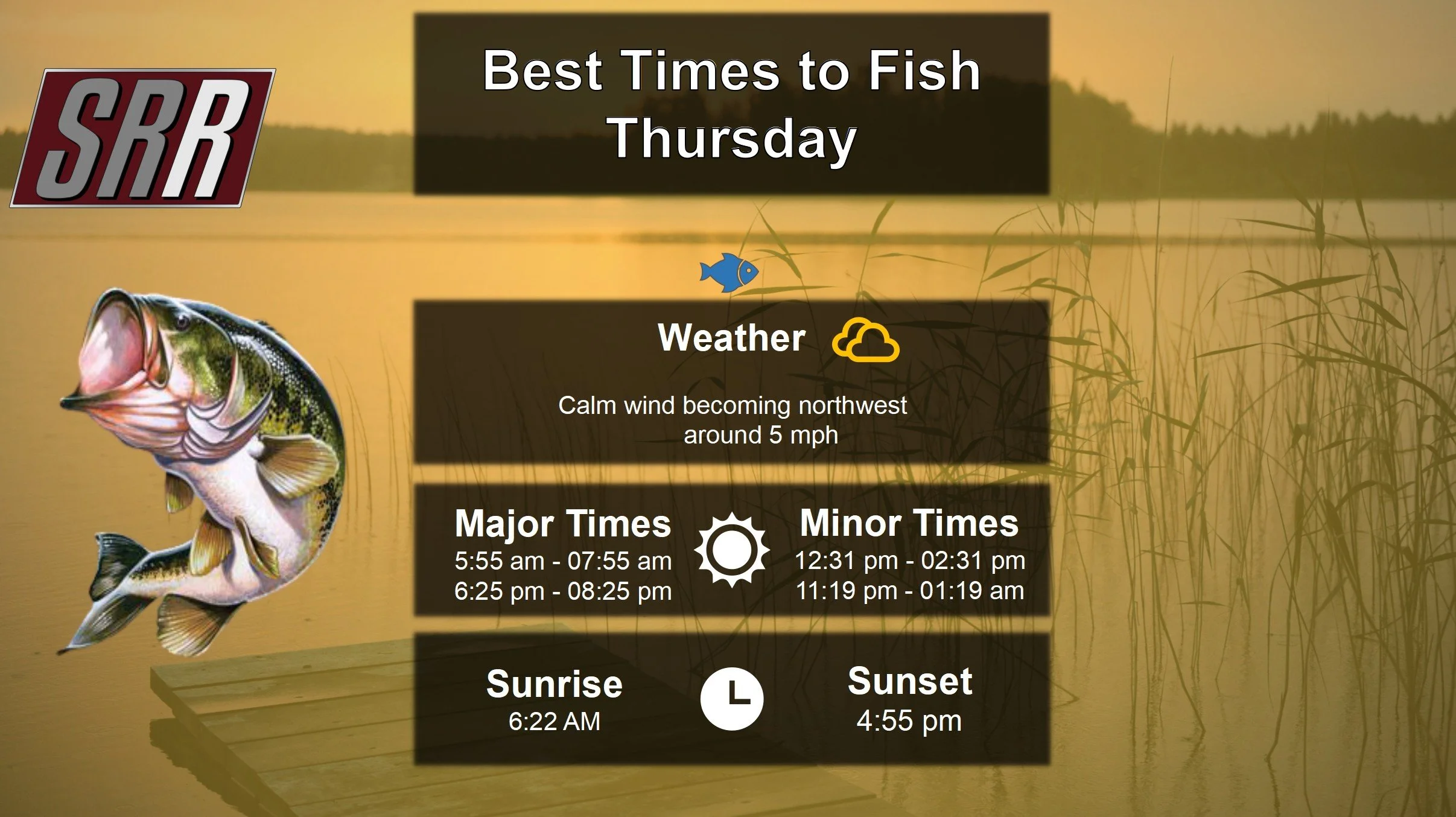 Best Times To Fish 11-13-25