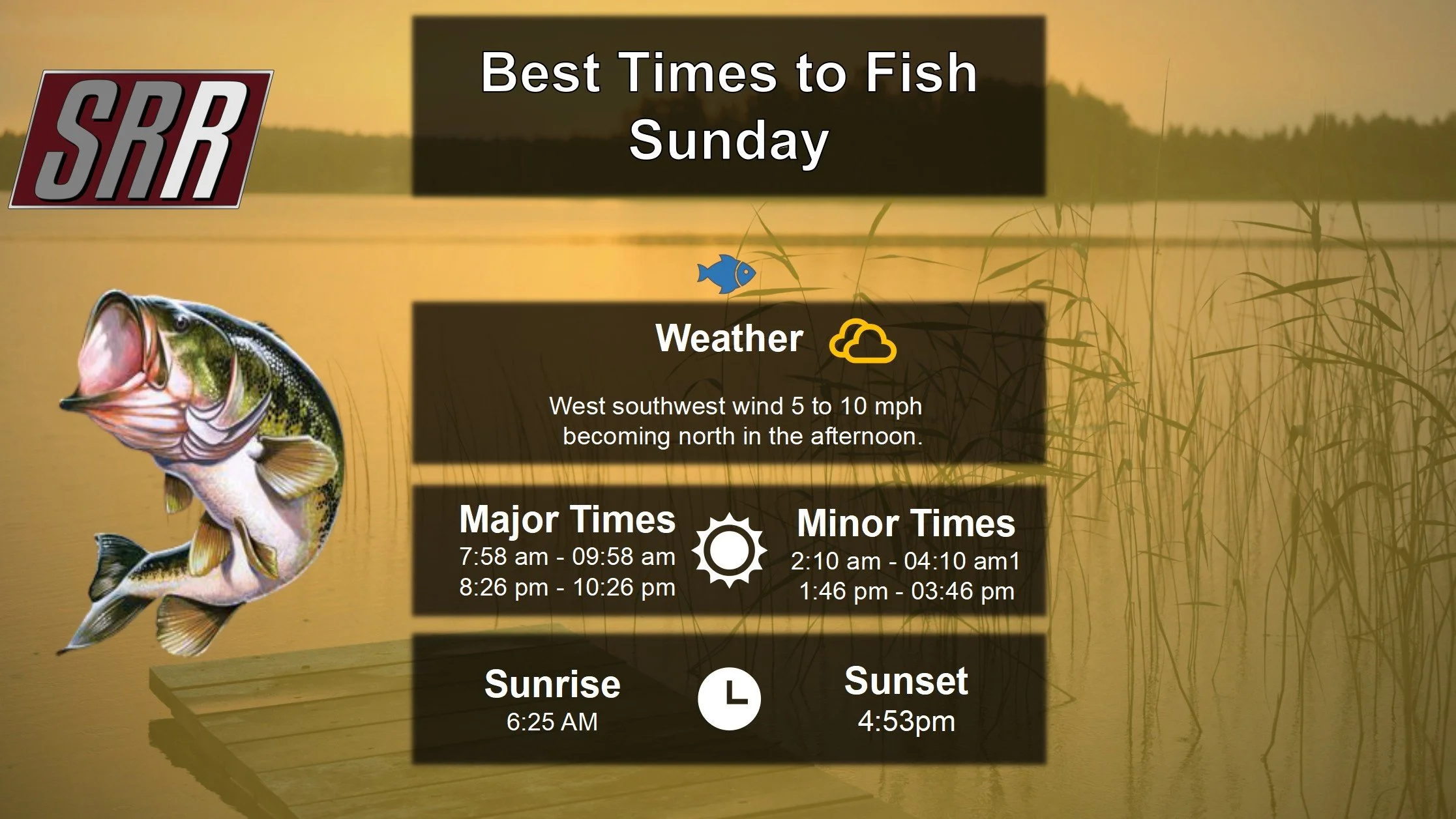 Best Times To Fish 11-16-25