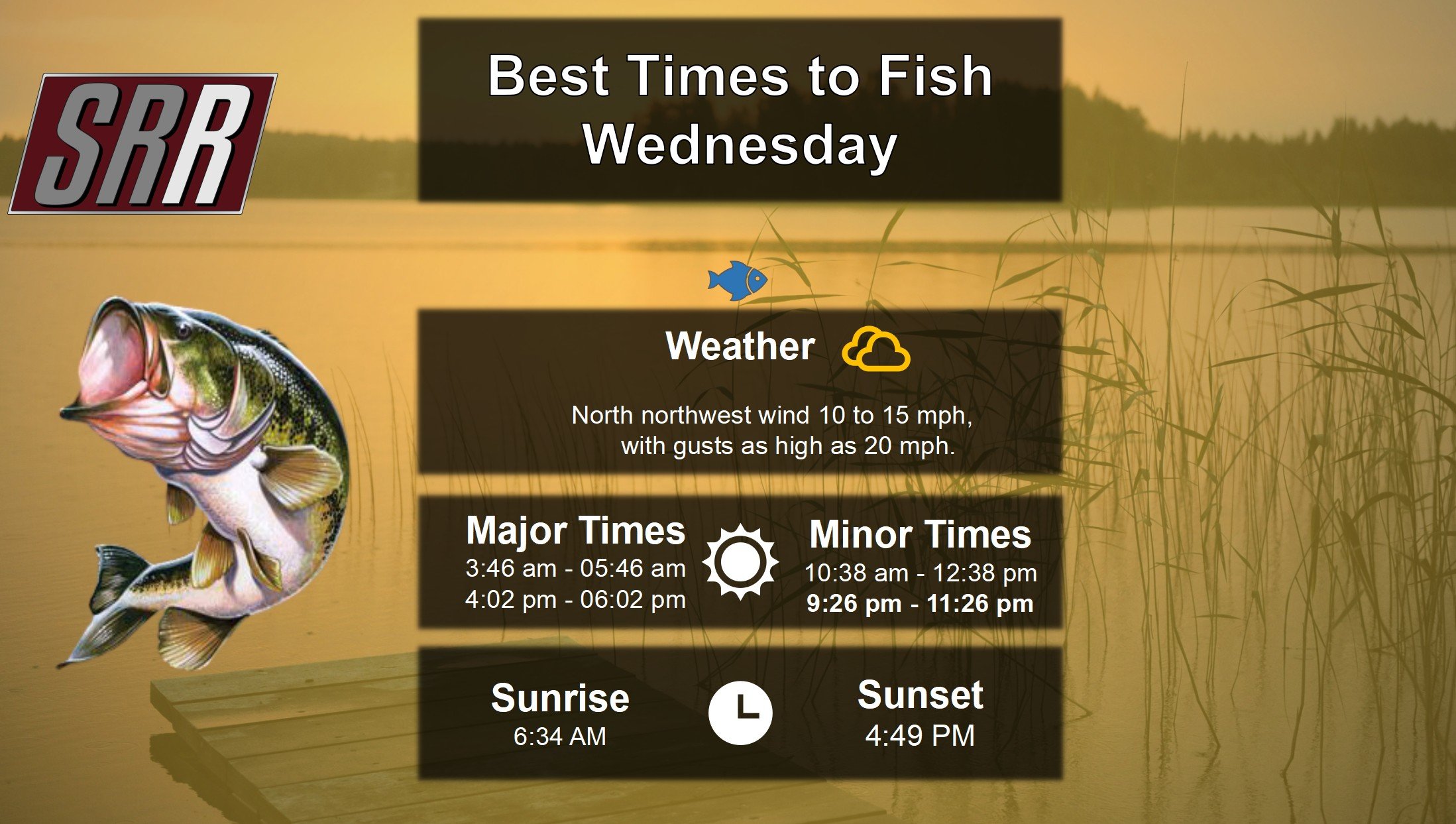 Best Times To Fish 11-26-25