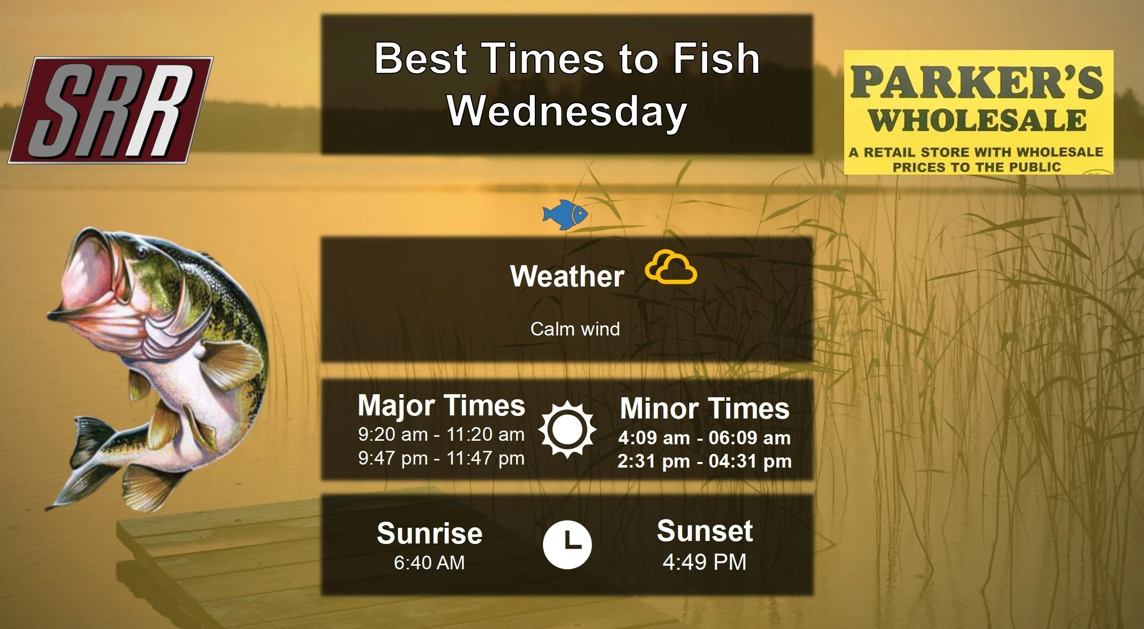 Best Times To Fish 12-3-25
