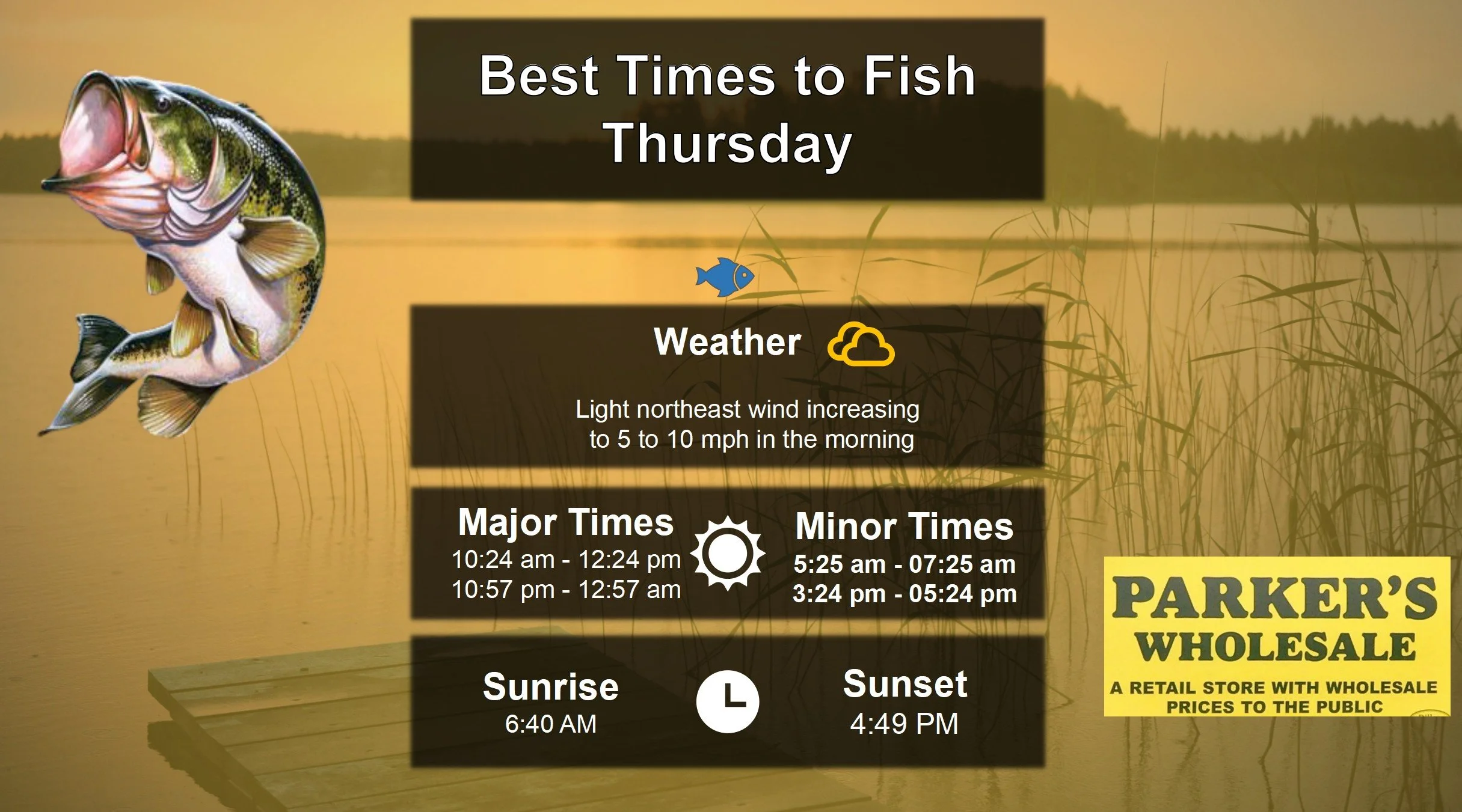 Best Times To Fish 12-4-25