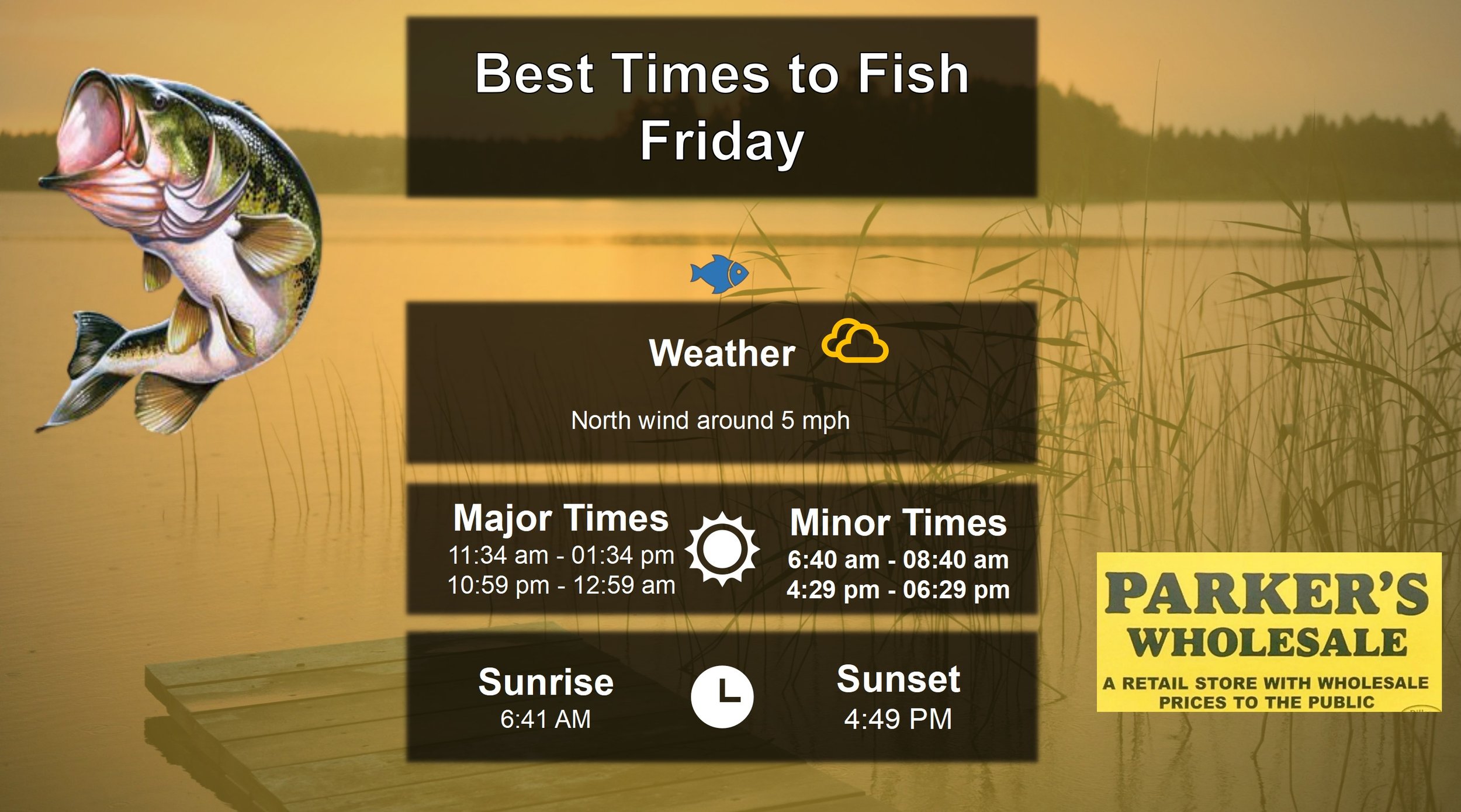 Best Times To Fish 12-5-25