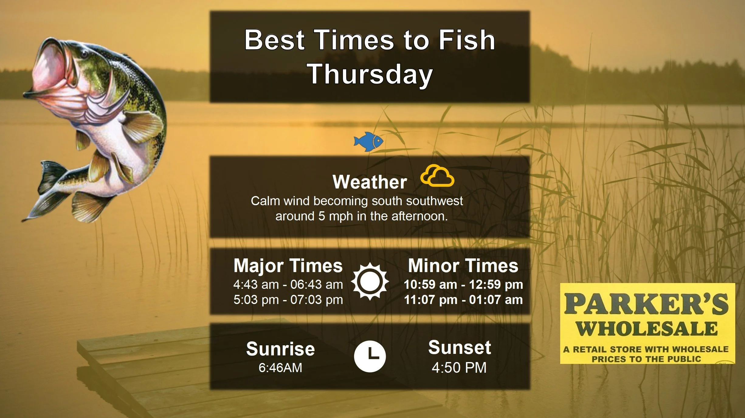 Best Times To Fish 12-11-25